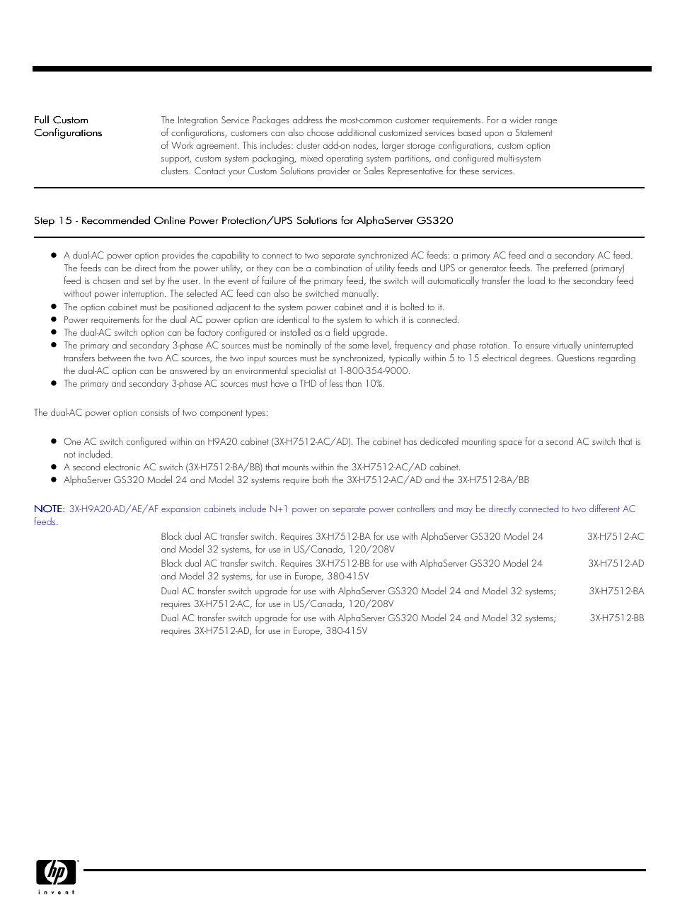Quickspecs | HP QUICKSPECS GS320 User Manual | Page 38 / 44