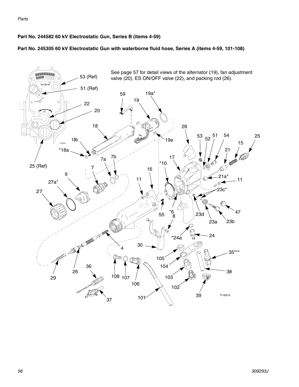 HP GRACO OR PRO TI1681A User Manual | Page 56 / 70