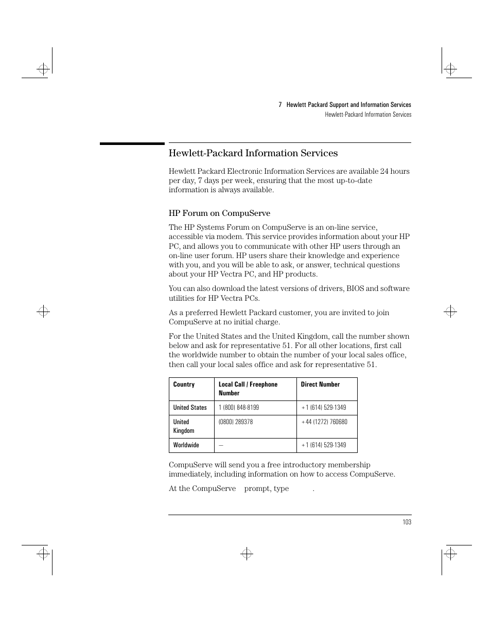 Hewlett-packard information services | HP 5/xx Series 4 User Manual | Page 115 / 140