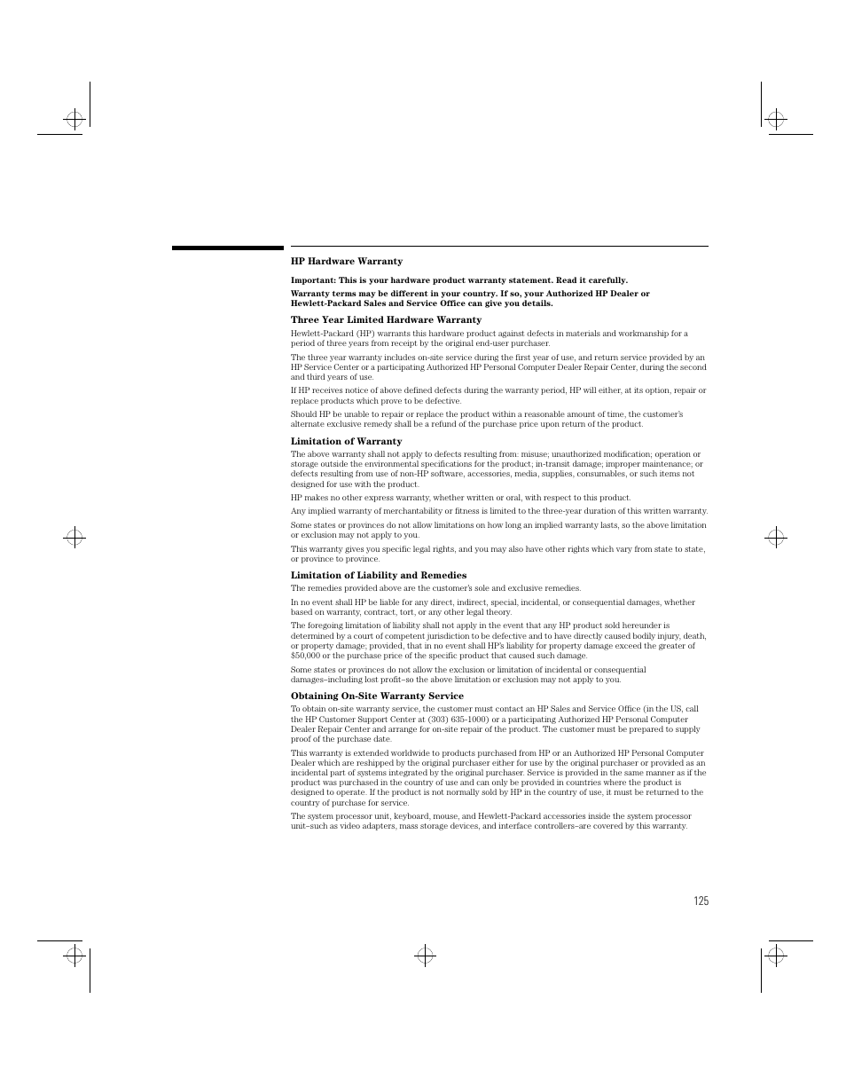 HP 5/xx Series 4 User Manual | Page 137 / 140