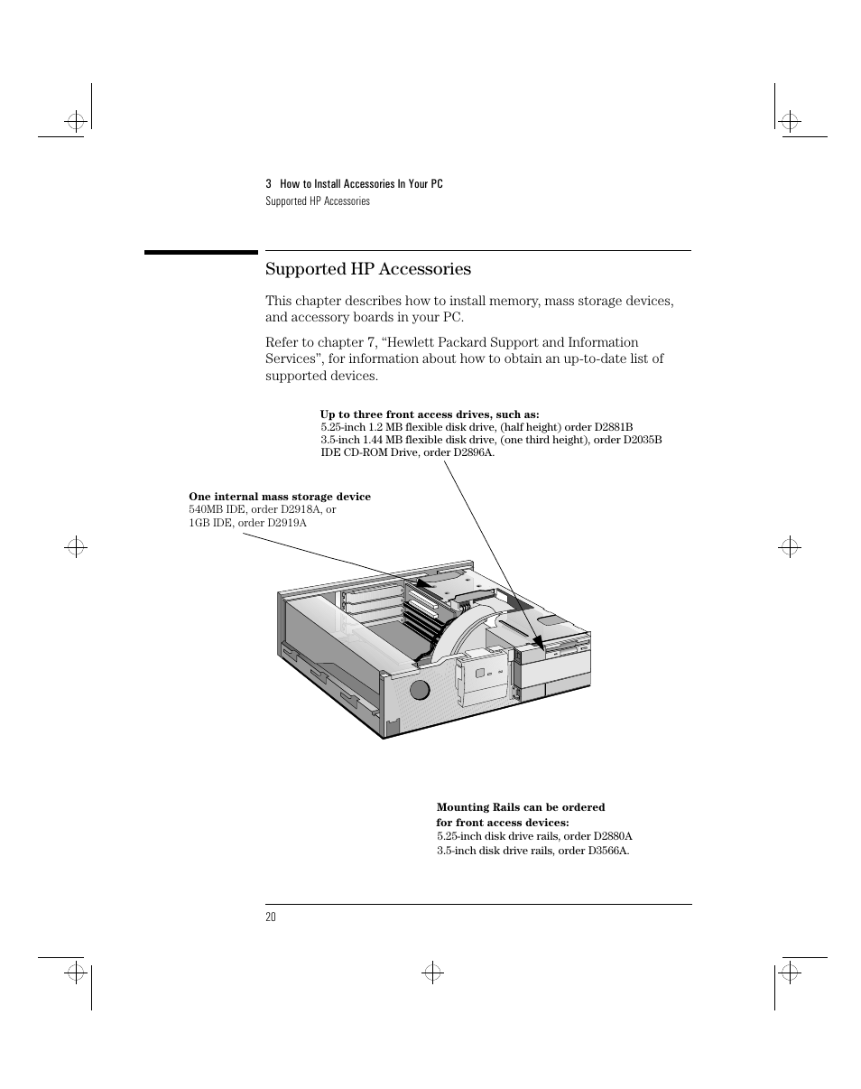 Supported hp accessories | HP 5/xx Series 4 User Manual | Page 32 / 140