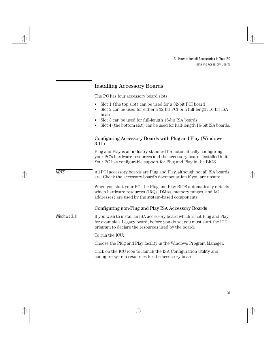 Installing accessory boards | HP 5/xx Series 4 User Manual | Page 43 / 140