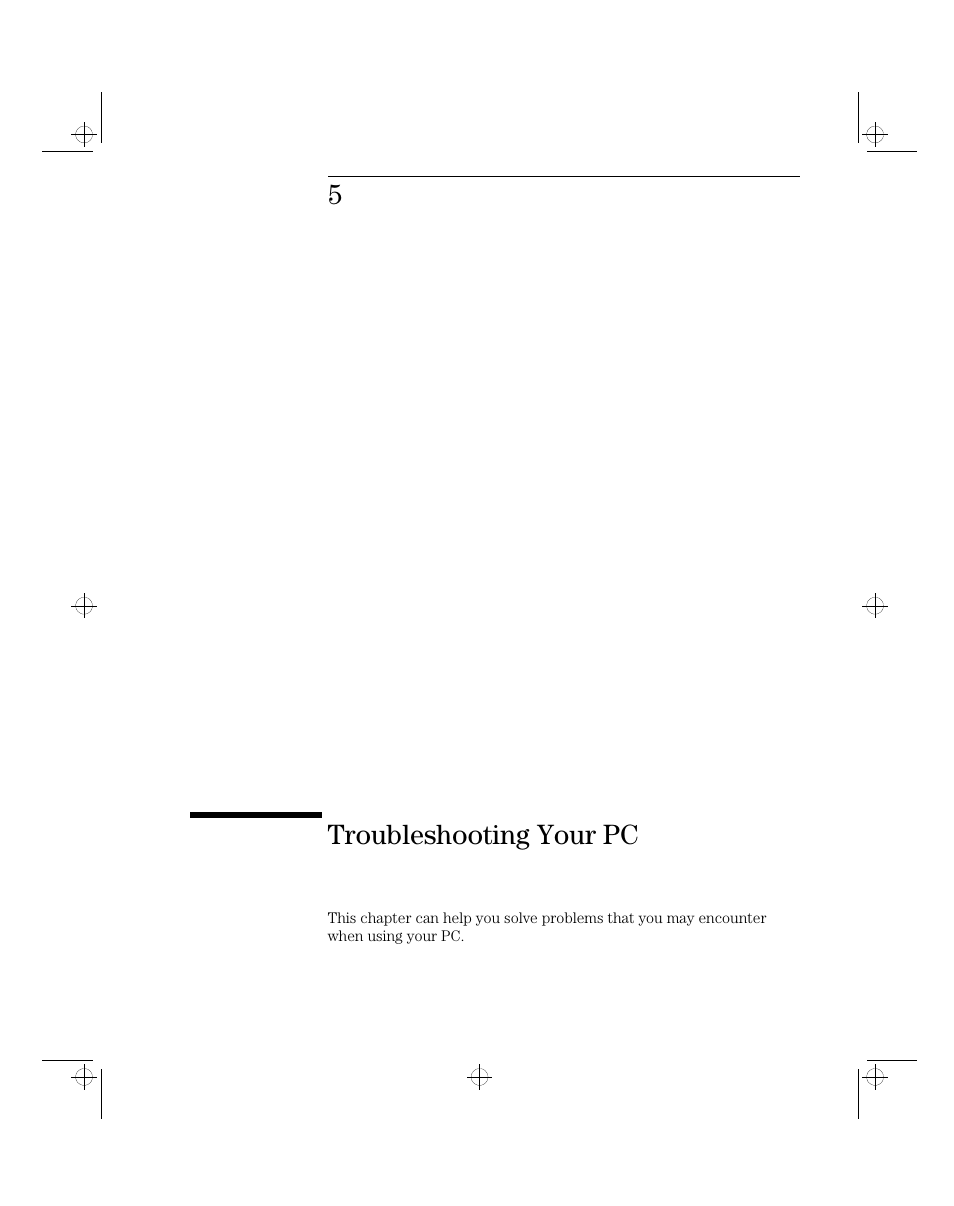 5troubleshooting your pc | HP 5/xx Series 4 User Manual | Page 77 / 140