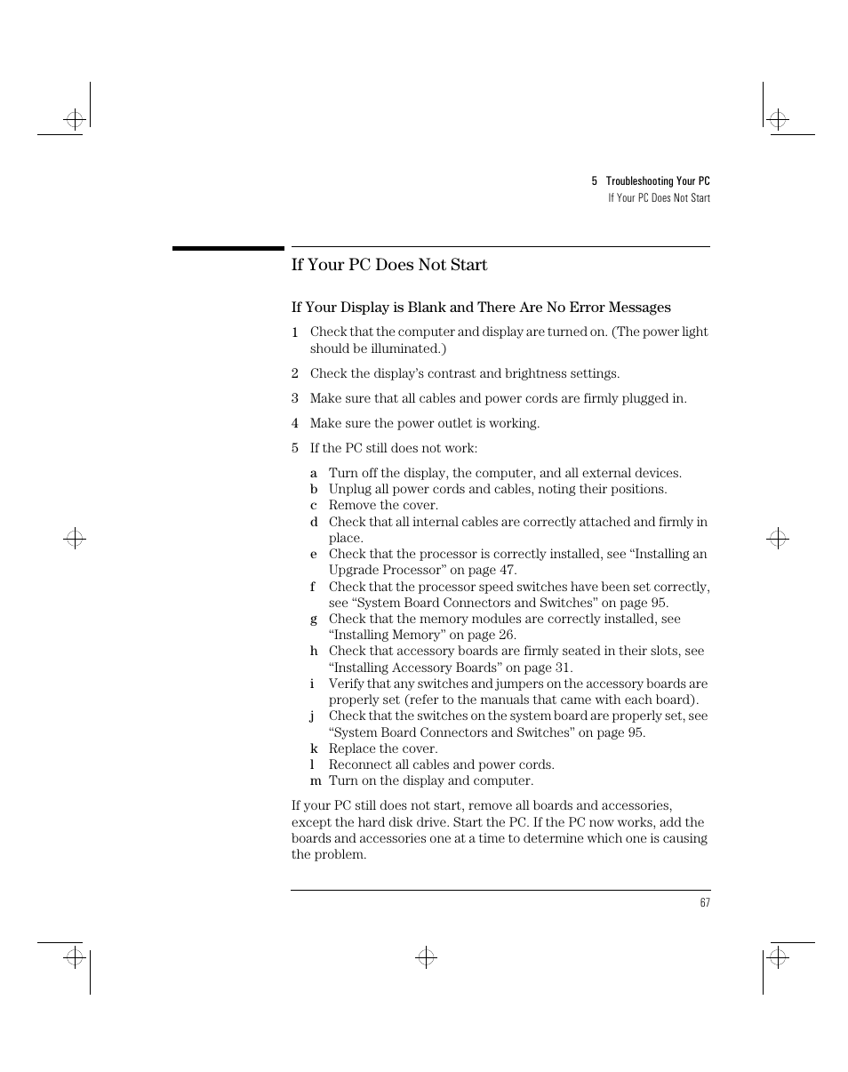 If your pc does not start | HP 5/xx Series 4 User Manual | Page 79 / 140
