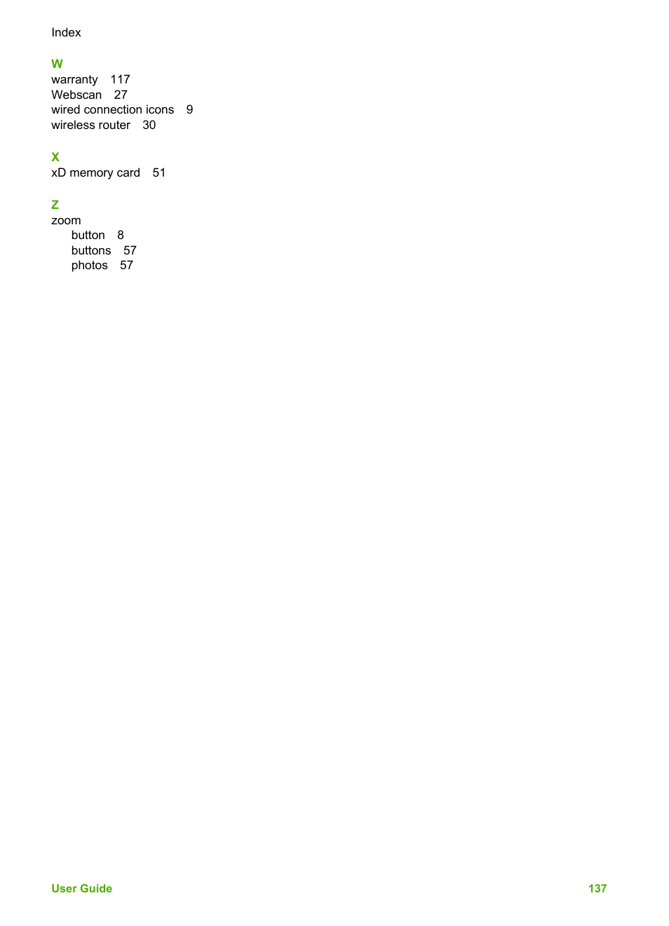 HP 2570 User Manual | Page 140 / 142