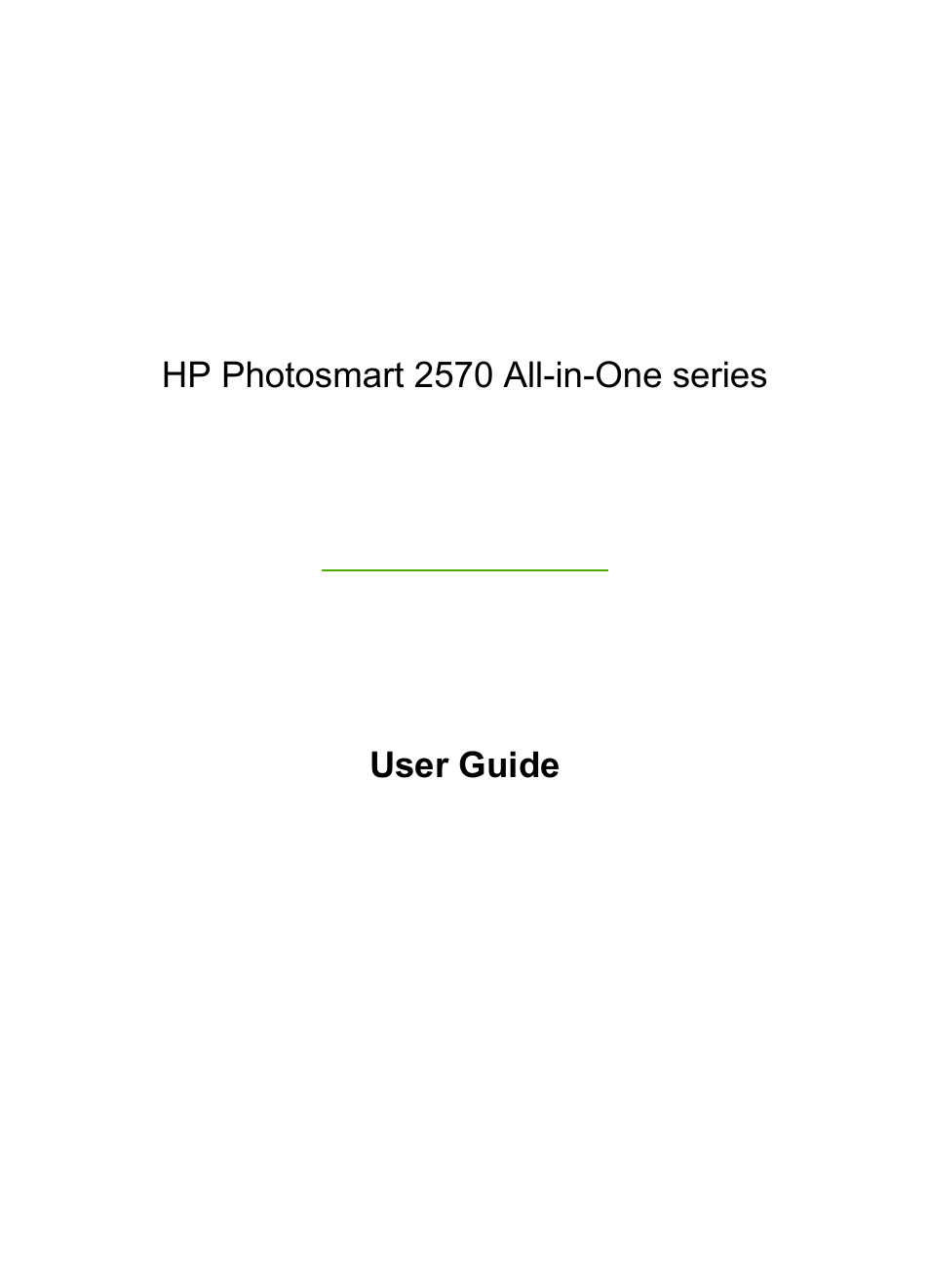 HP 2570 User Manual | Page 2 / 142