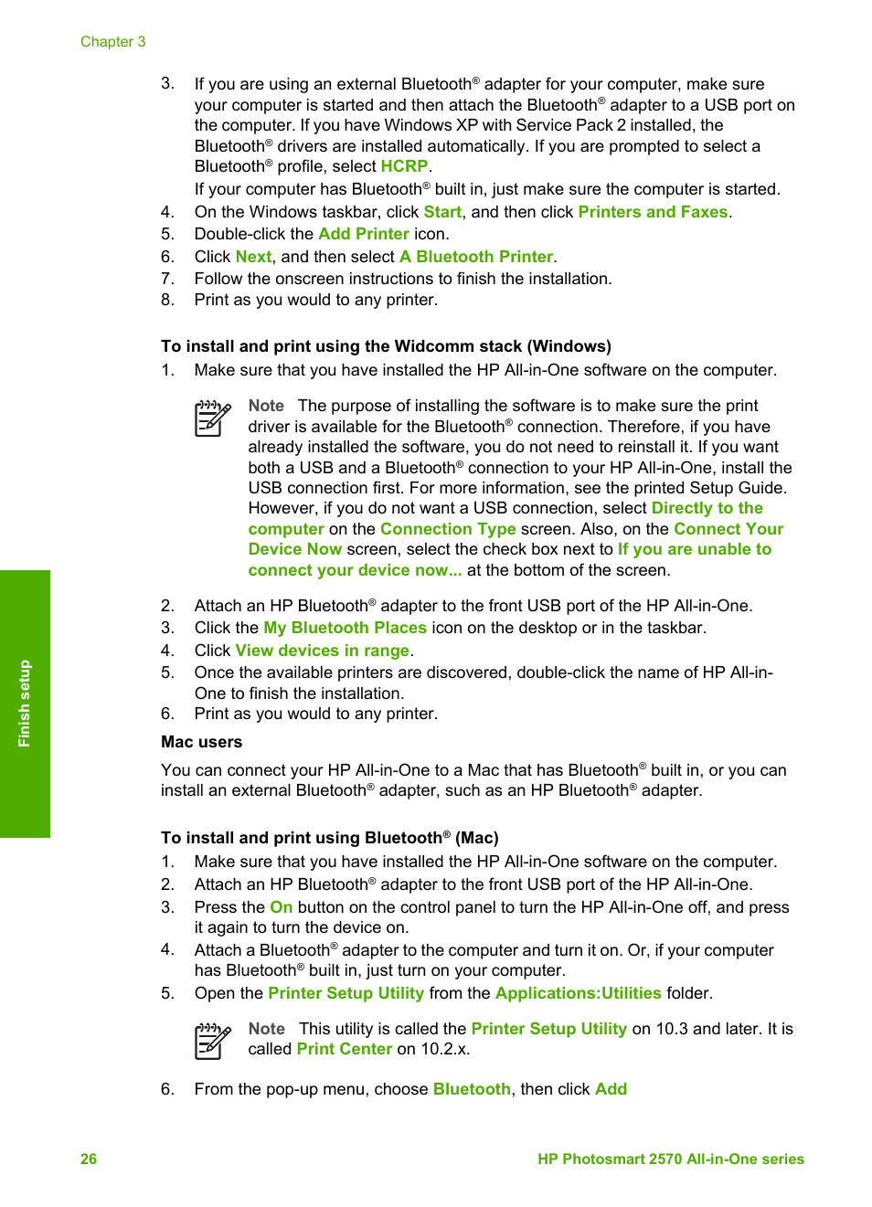 HP 2570 User Manual | Page 29 / 142