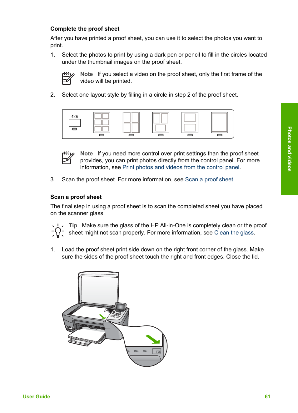 Scan a proof sheet | HP 2570 User Manual | Page 64 / 142