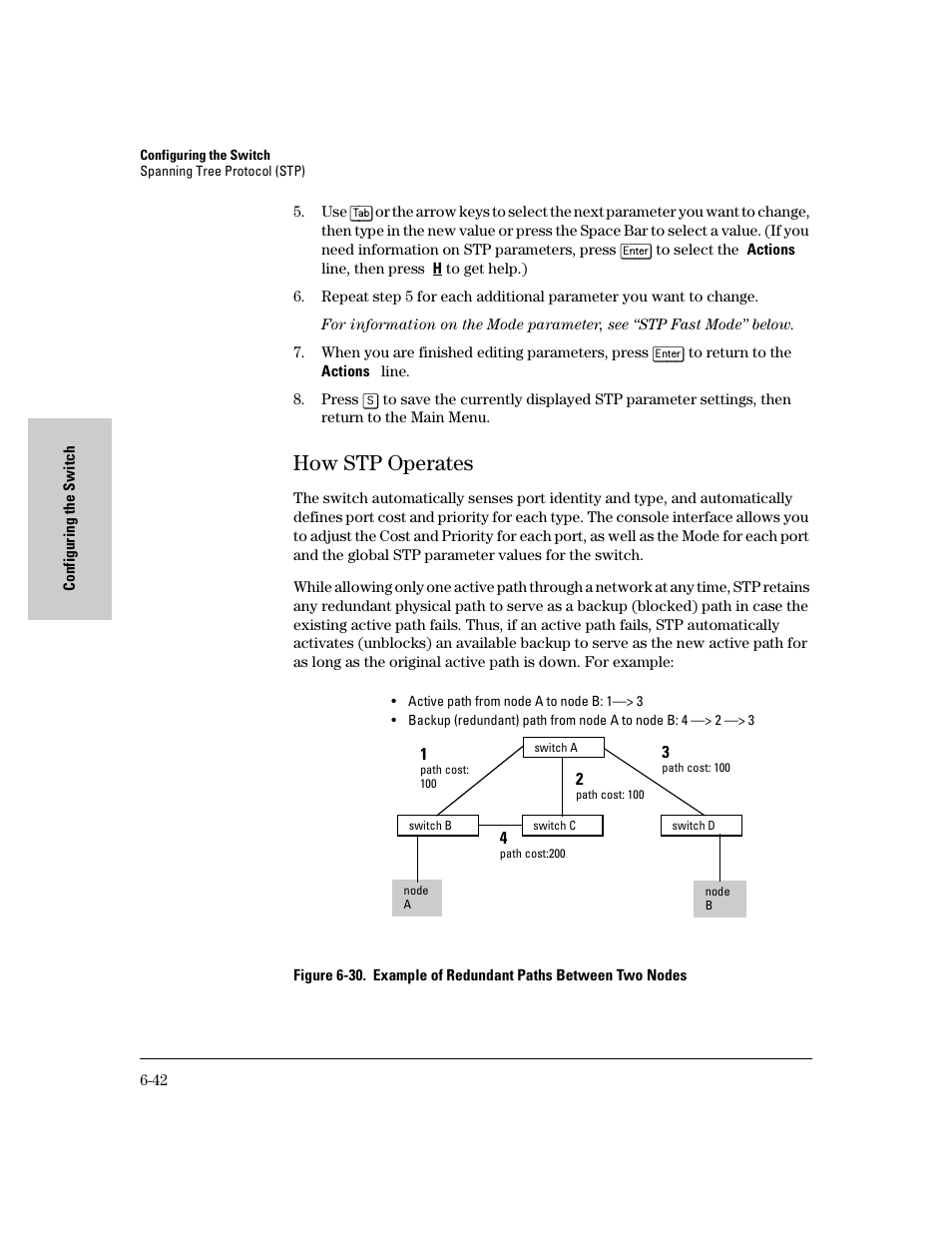 How stp operates, How stp operates -42 | HP 8000M User Manual | Page 118 / 304