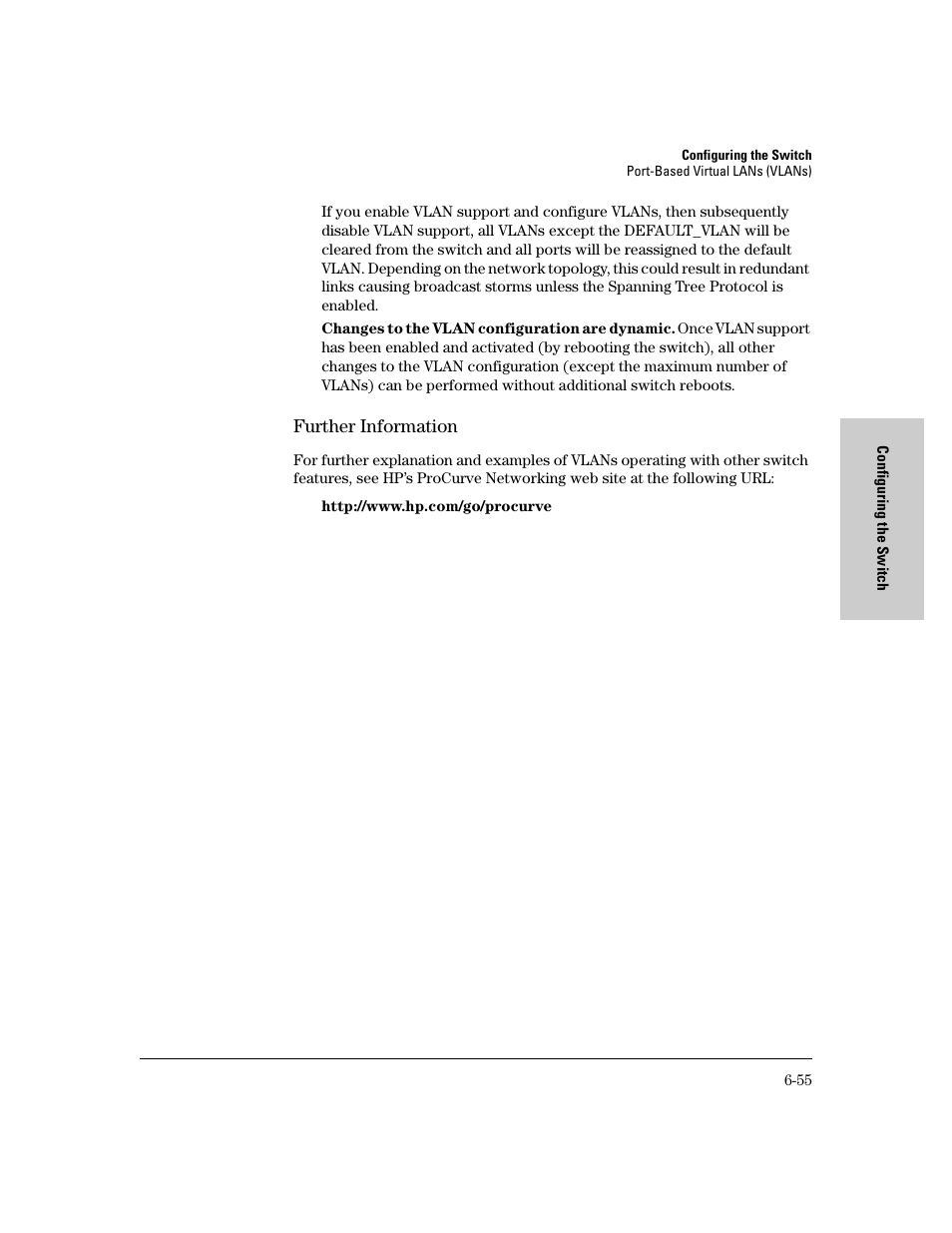 Further information, Further information -55, Configuring igmp from the switch console -98 | HP 8000M User Manual | Page 131 / 304