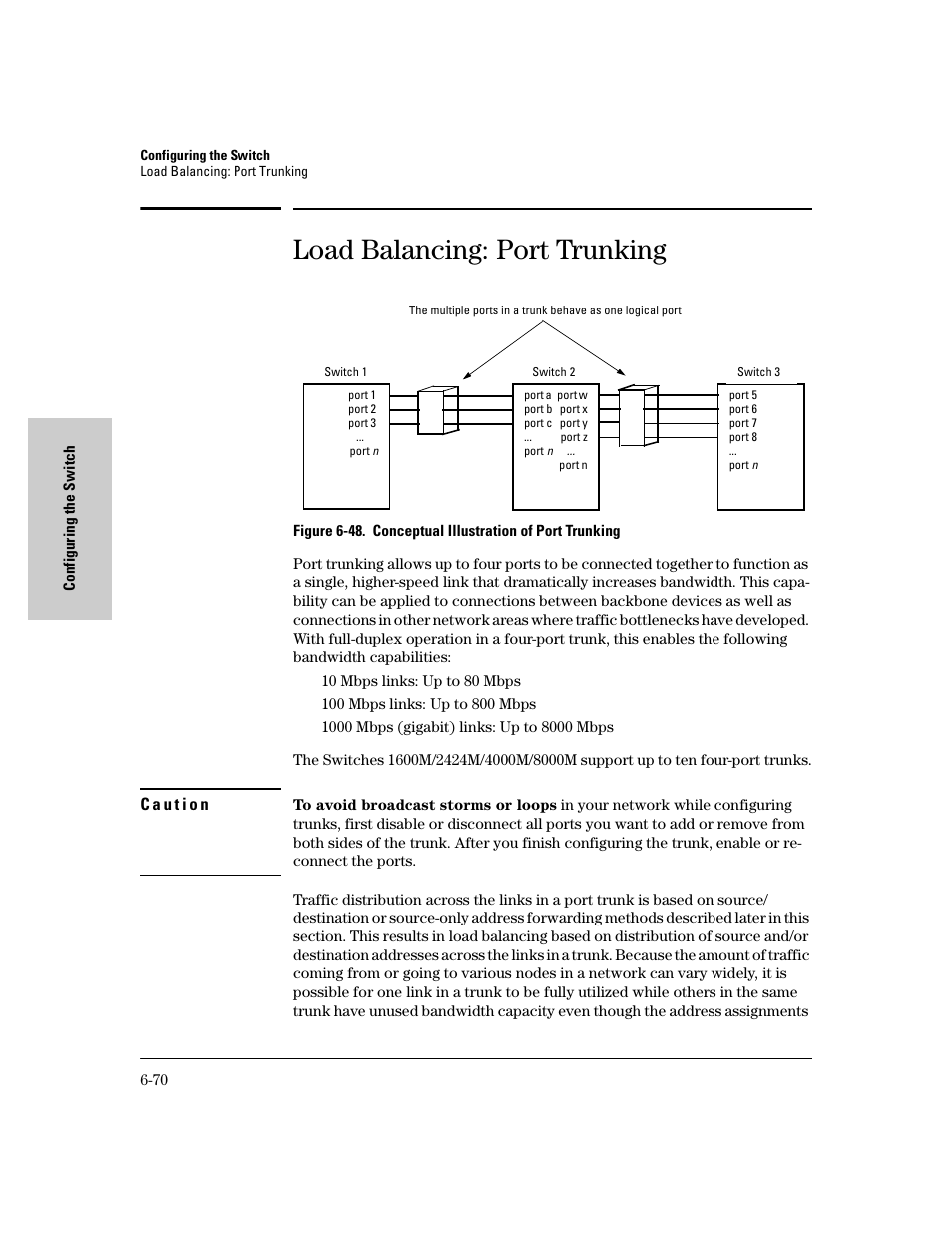 Load balancing: port trunking | HP 8000M User Manual | Page 146 / 304