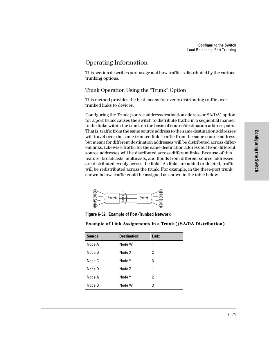 Operating information, Trunk operation using the “trunk” option, Operating information -77 | Trunk operation using the “trunk” option -77 | HP 8000M User Manual | Page 153 / 304