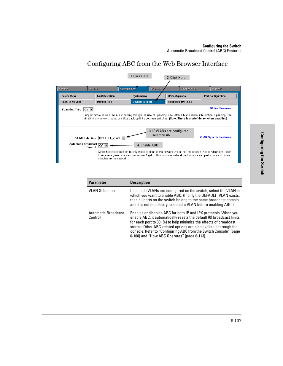 Configuring abc from the web browser interface | HP 8000M User Manual | Page 183 / 304