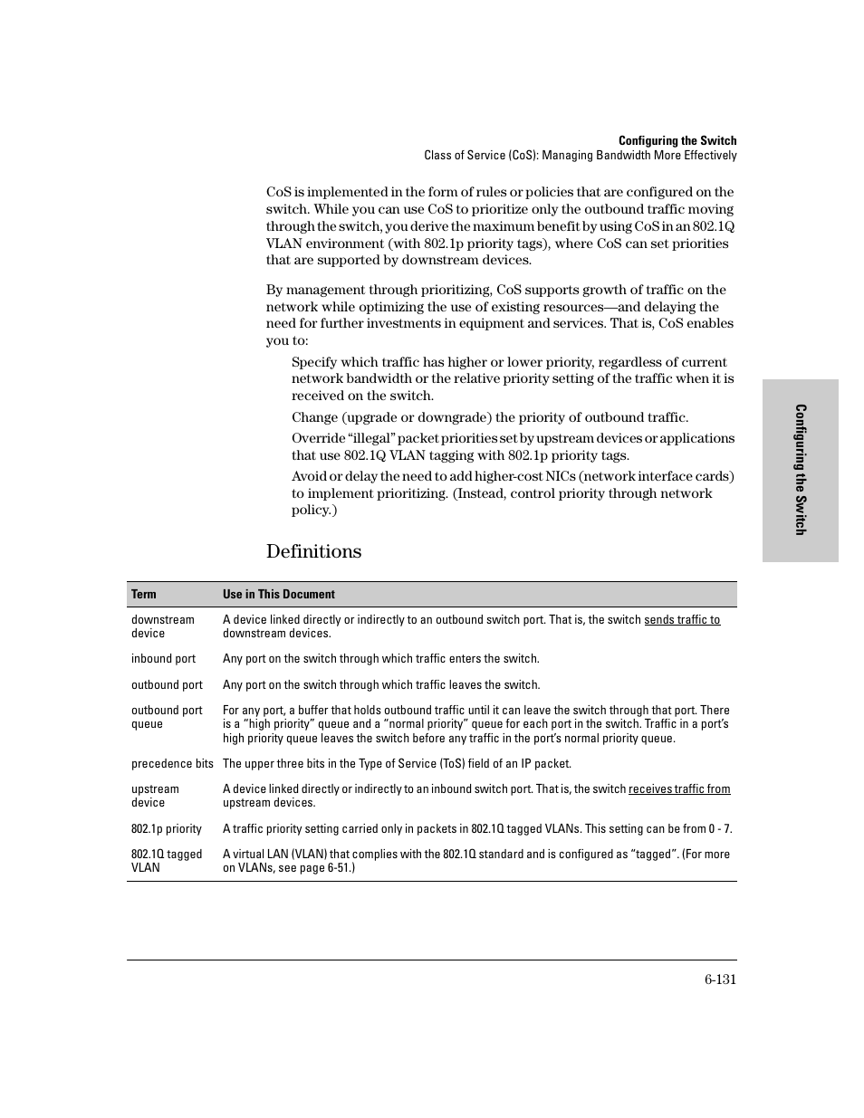 Definitions, Definitions -131 | HP 8000M User Manual | Page 207 / 304