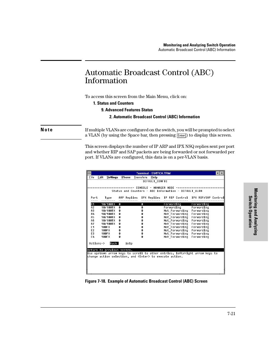 Automatic broadcast control (abc) information | HP 8000M User Manual | Page 249 / 304