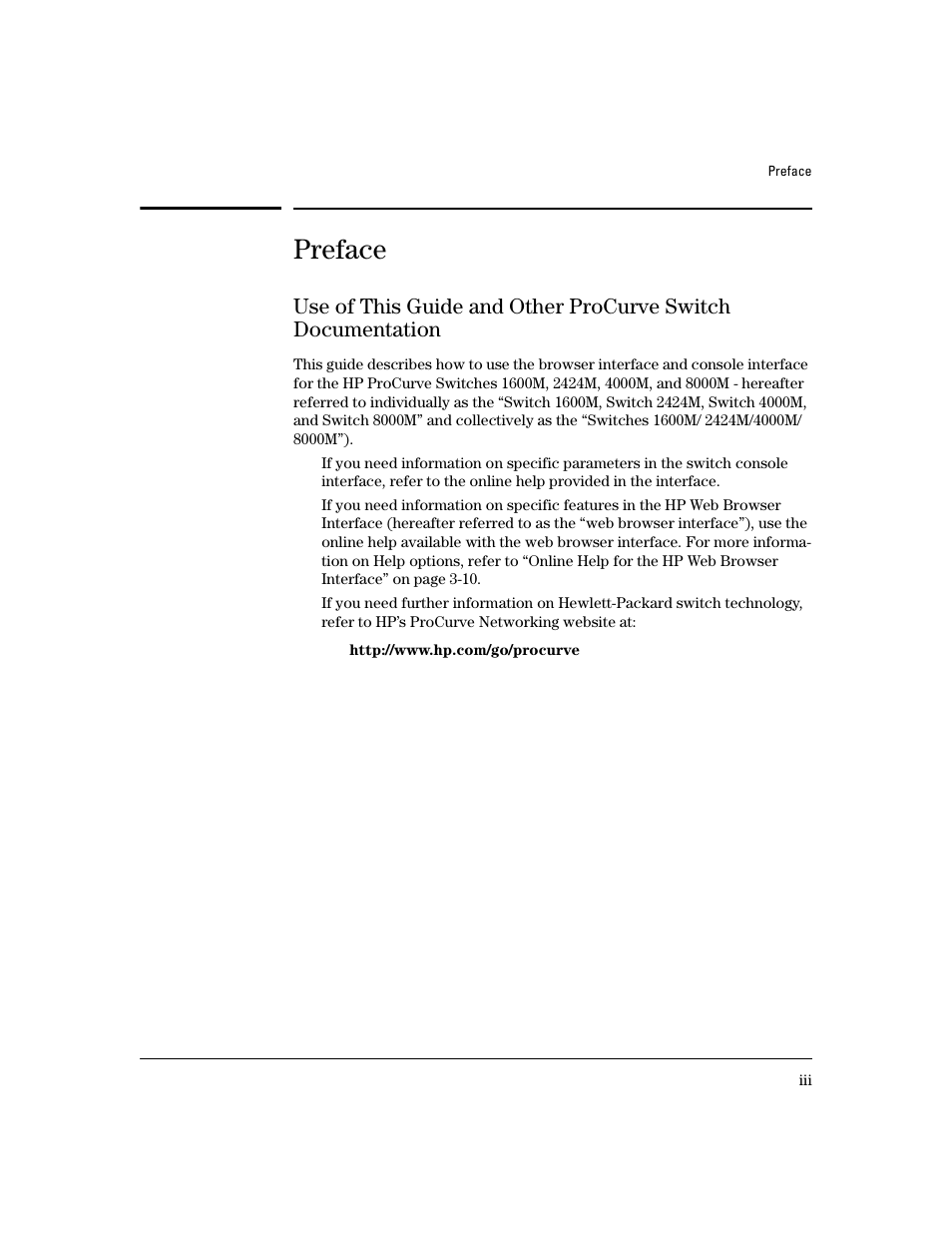 Preface | HP 8000M User Manual | Page 5 / 304