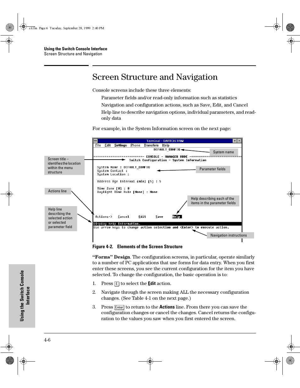 Screen structure and navigation | HP 8000M User Manual | Page 60 / 304