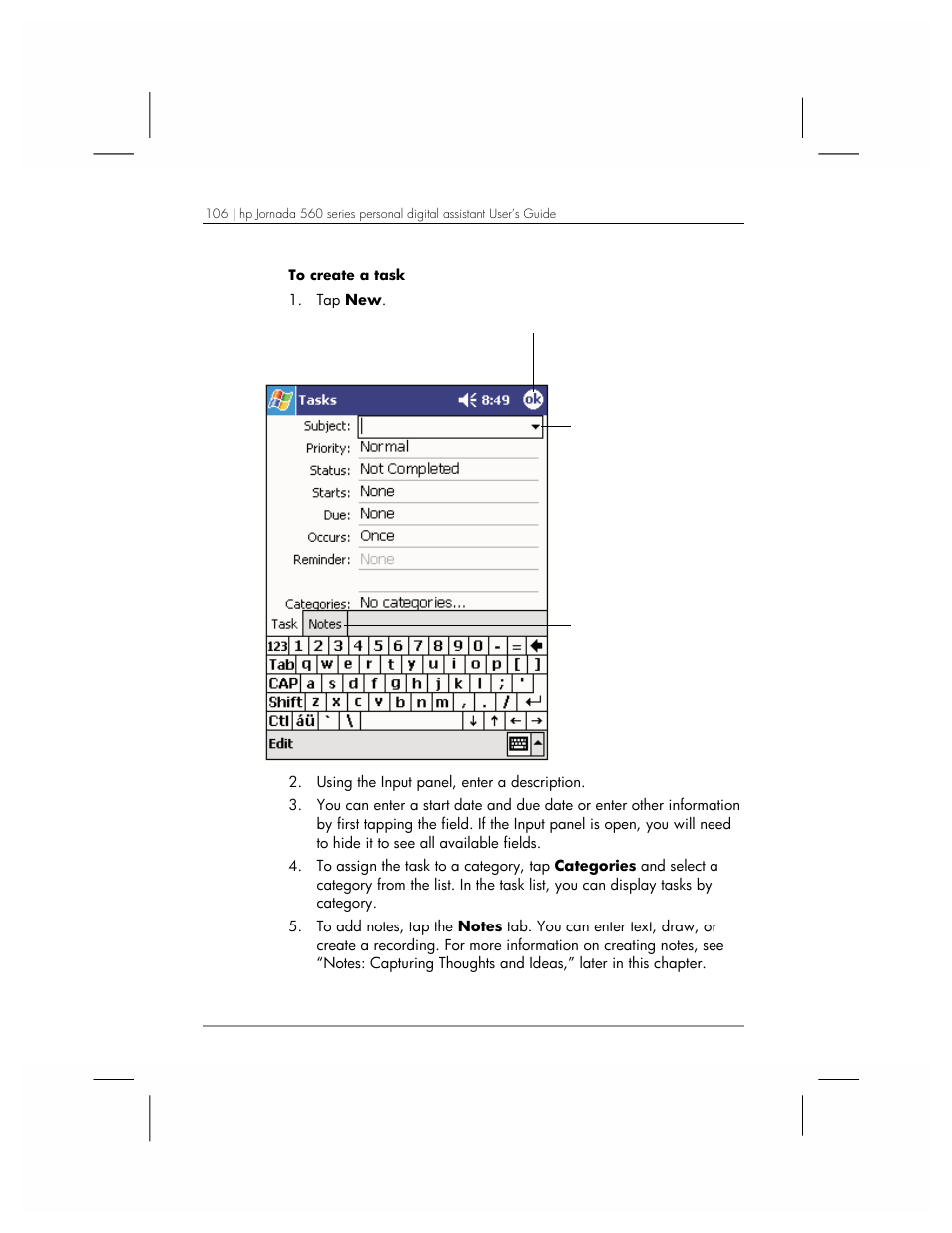HP 560 Series User Manual | Page 110 / 172