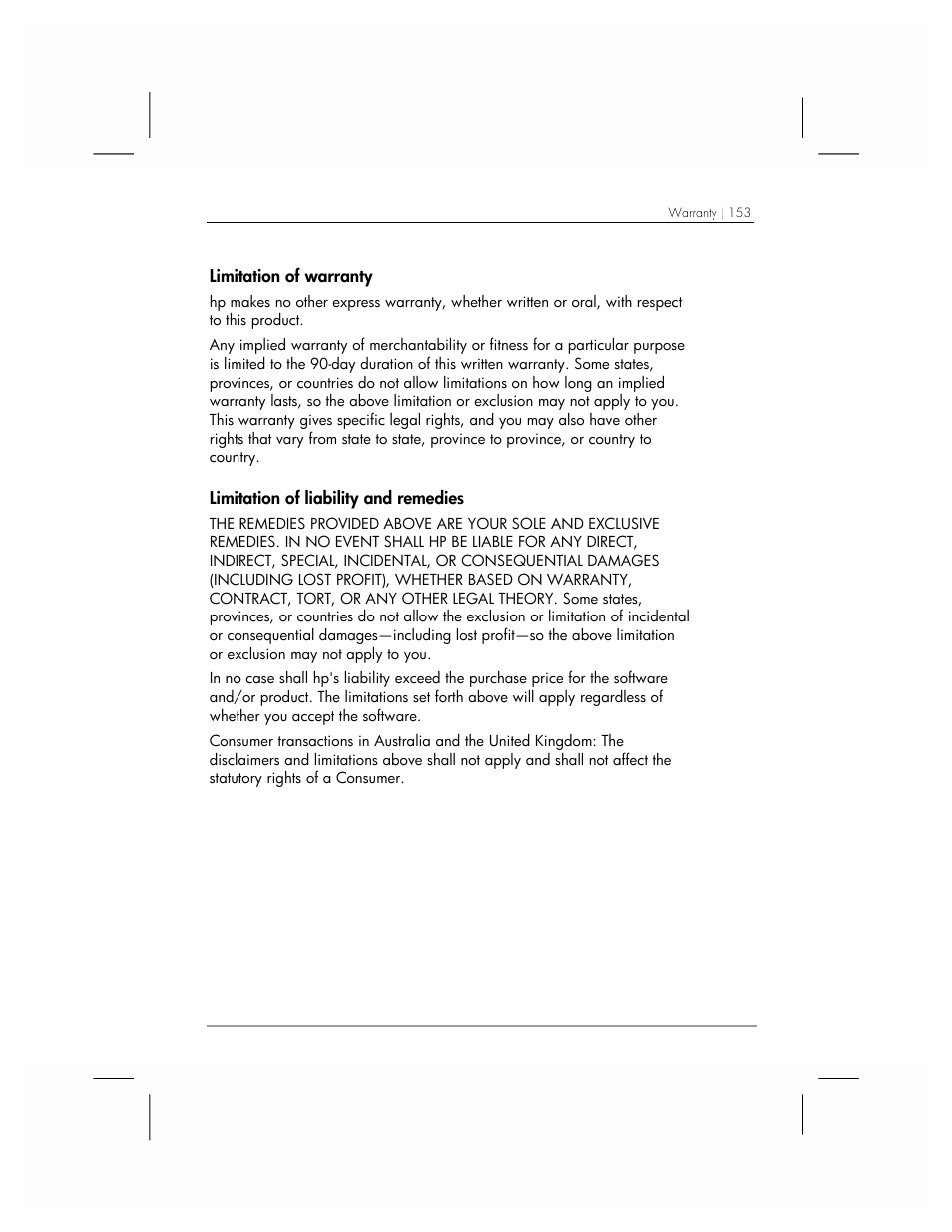 HP 560 Series User Manual | Page 157 / 172