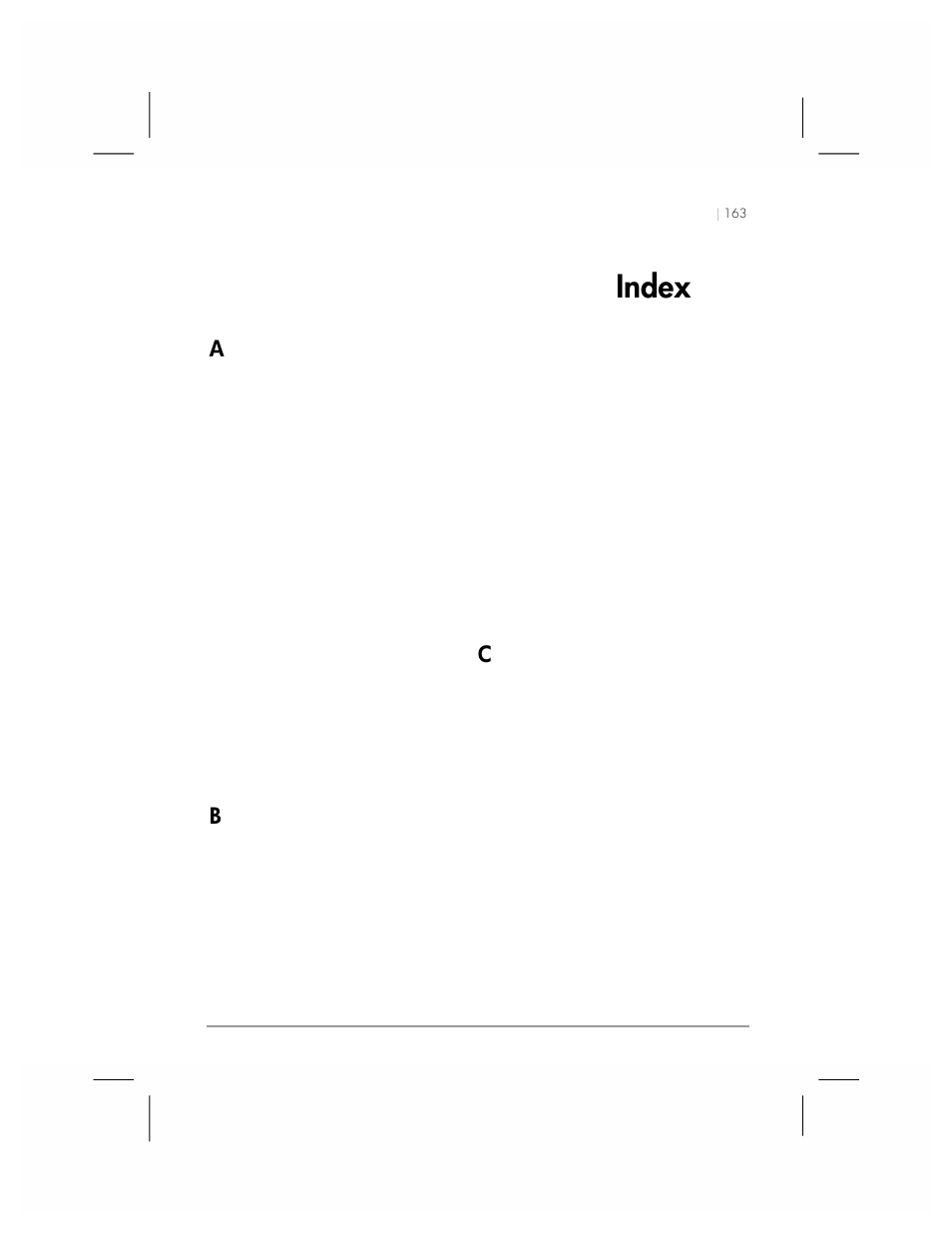 Index | HP 560 Series User Manual | Page 167 / 172