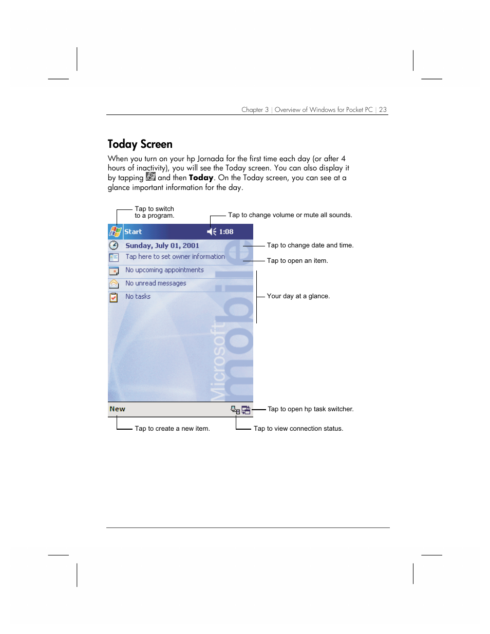 Today screen | HP 560 Series User Manual | Page 27 / 172