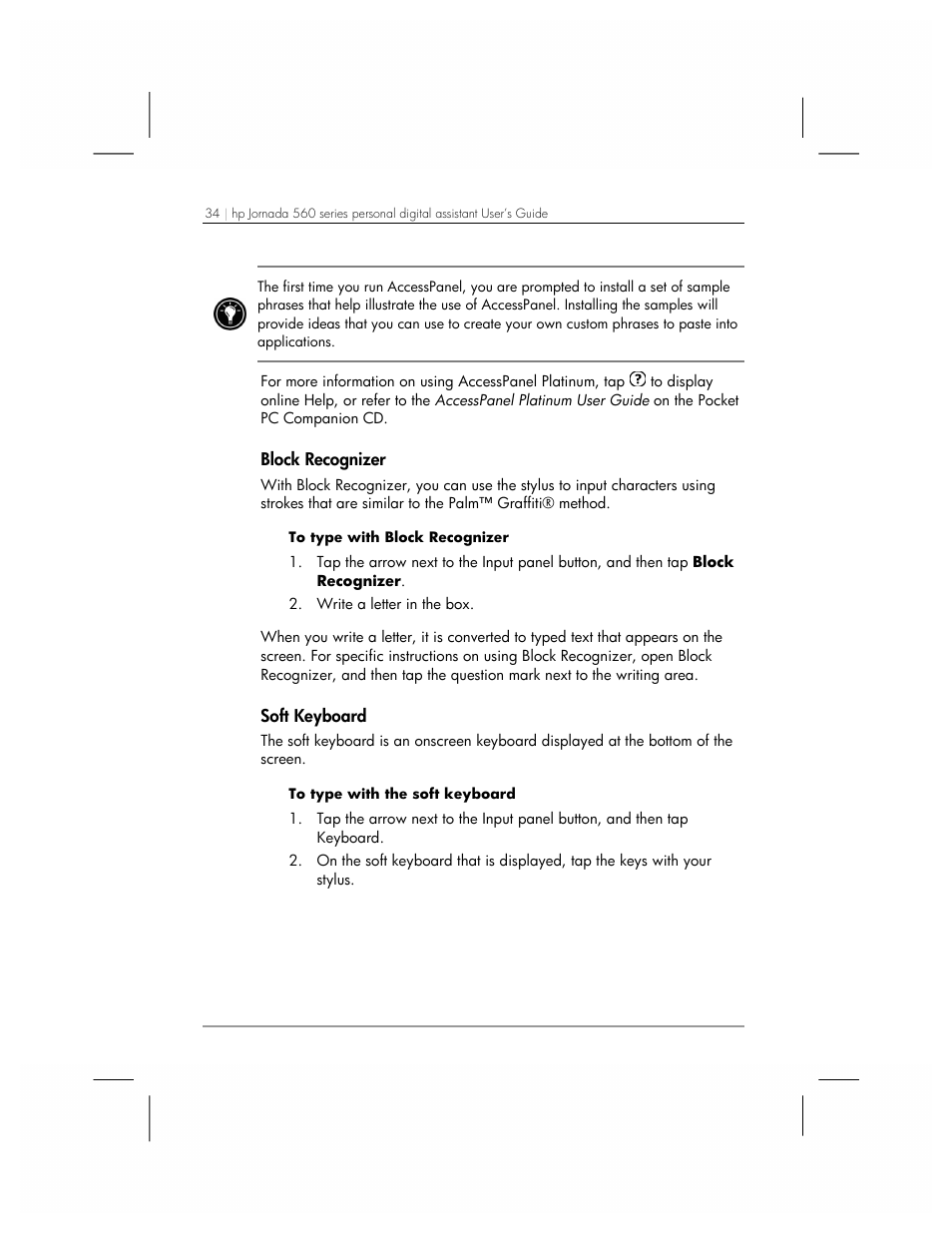 HP 560 Series User Manual | Page 38 / 172