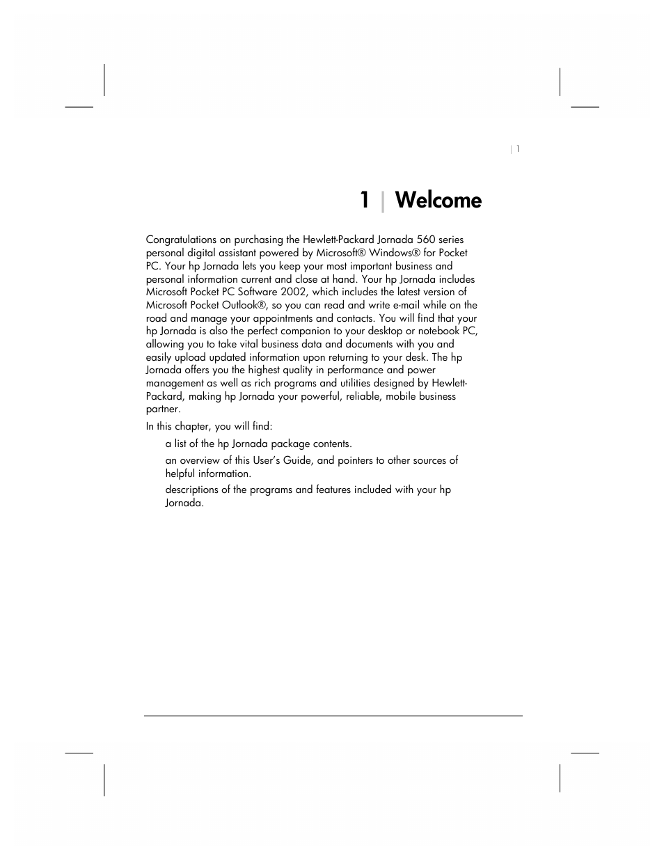 What's in the box, 1| welcome | HP 560 Series User Manual | Page 5 / 172