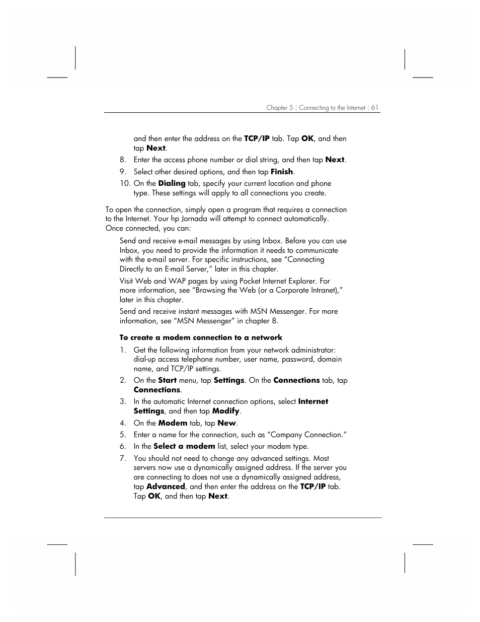 HP 560 Series User Manual | Page 65 / 172