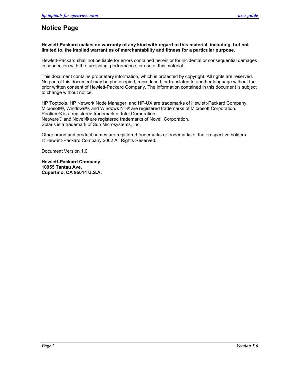 Notice page | HP zl User Manual | Page 2 / 86