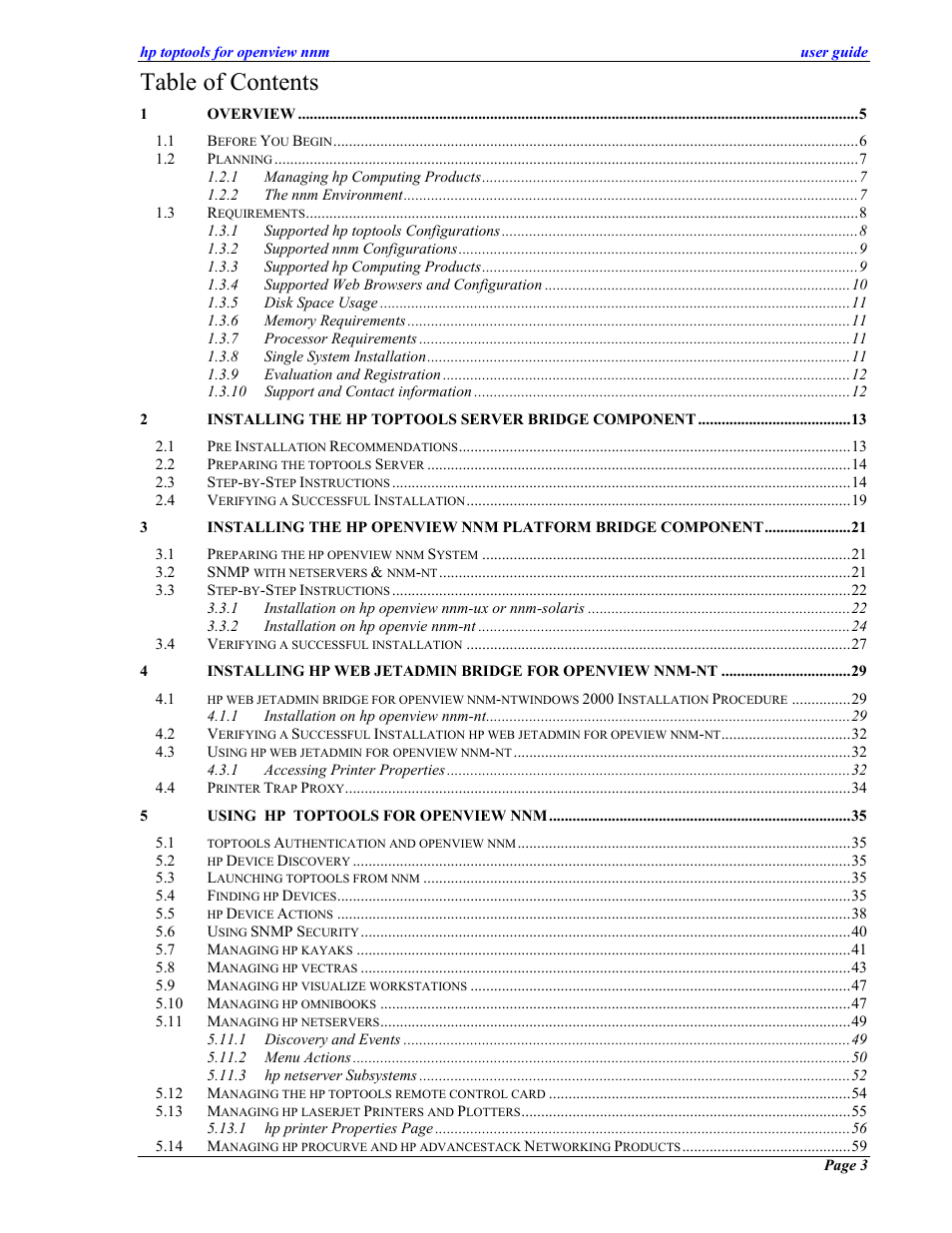 HP zl User Manual | Page 3 / 86