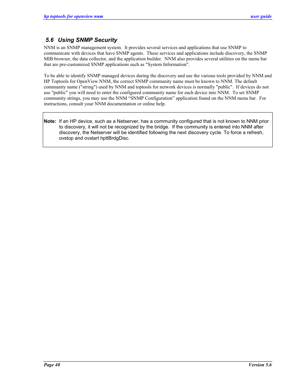 Using snmp security, Sing, Snmp s | Ecurity | HP zl User Manual | Page 40 / 86