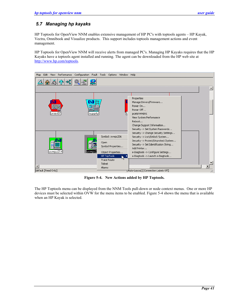 Managing hp kayaks, Anaging hp kayaks | HP zl User Manual | Page 41 / 86