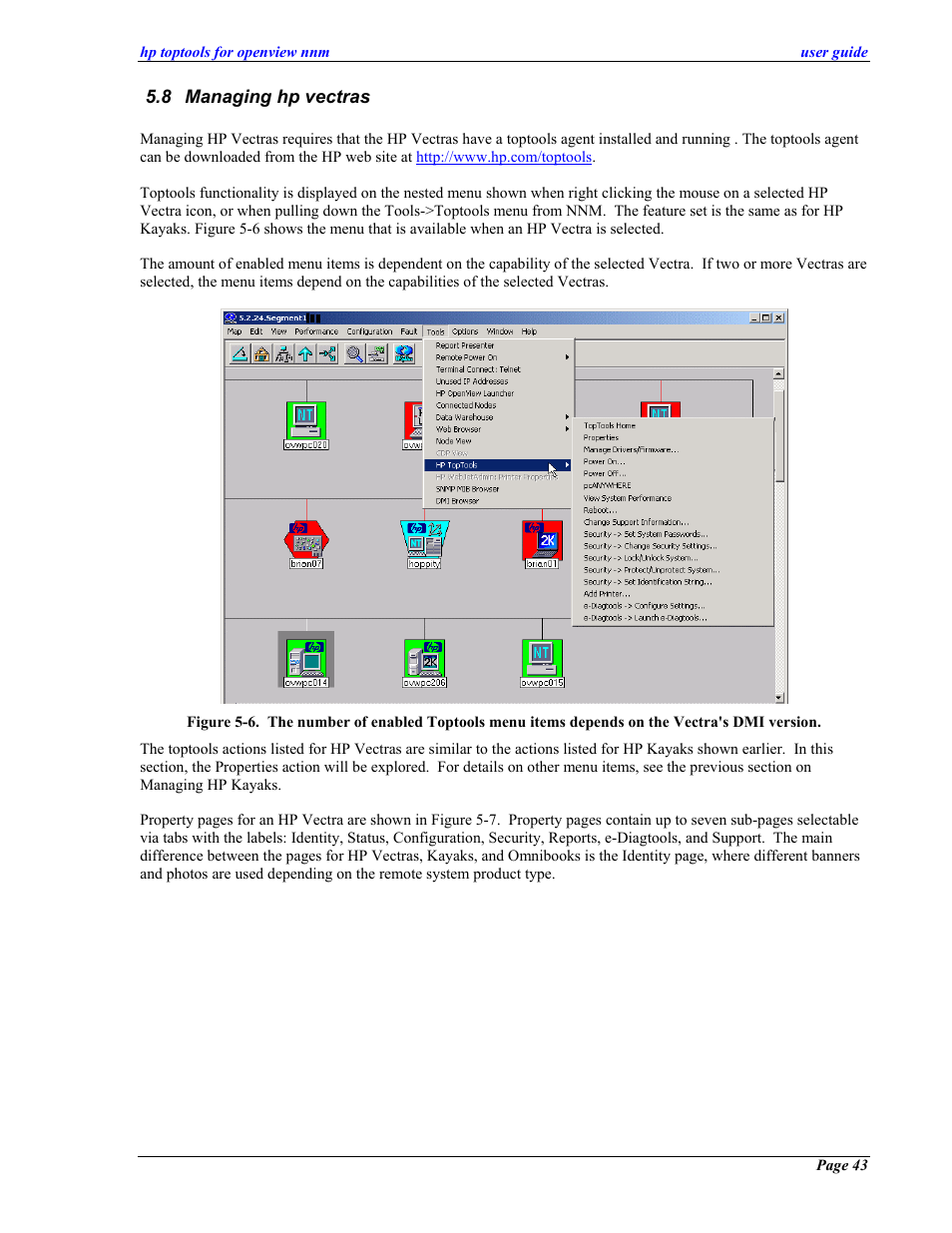 Managing hp vectras, Anaging hp vectras | HP zl User Manual | Page 43 / 86