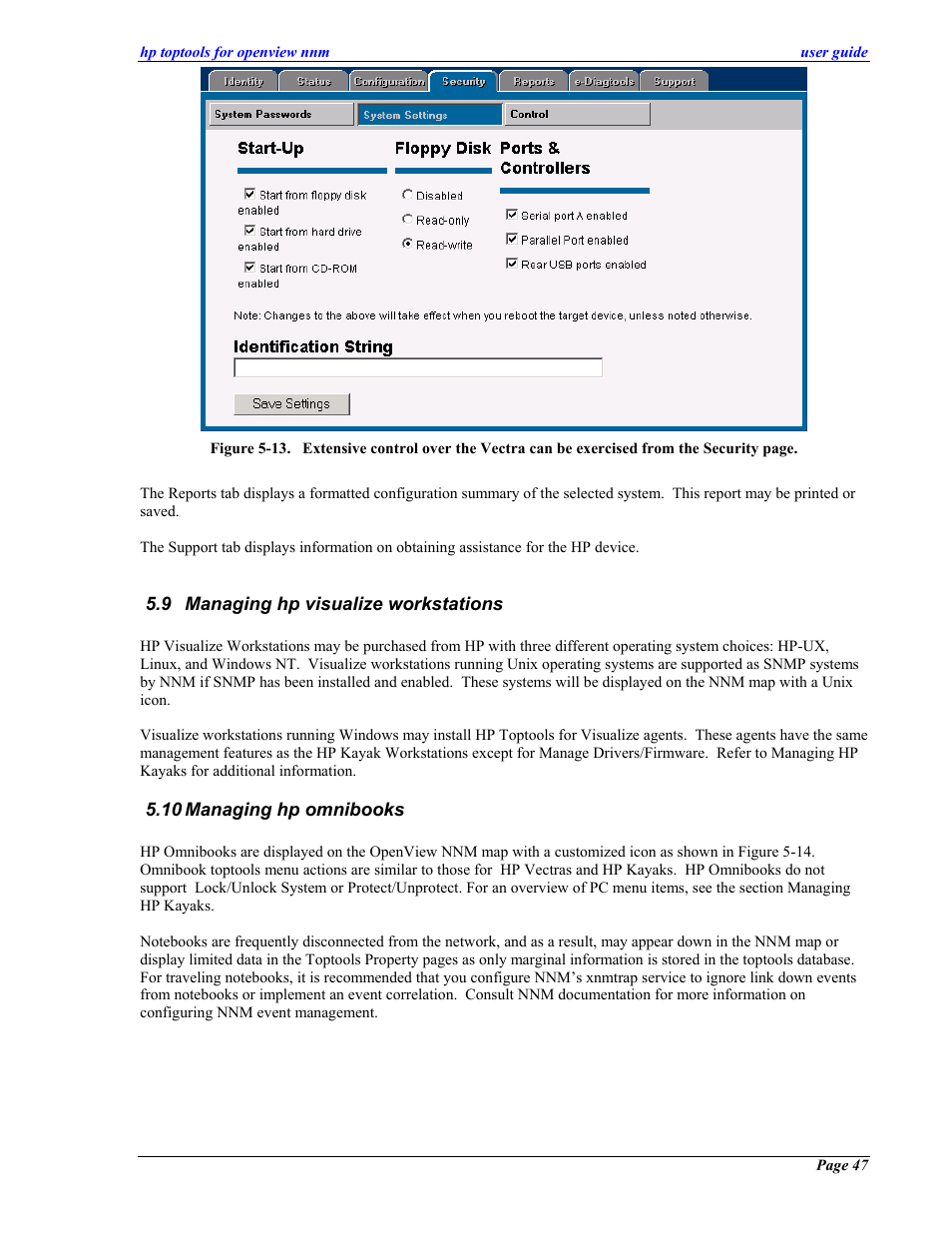 Managing hp visualize workstations, Managing hp omnibooks, Anaging hp visualize workstations | Anaging hp omnibooks | HP zl User Manual | Page 47 / 86