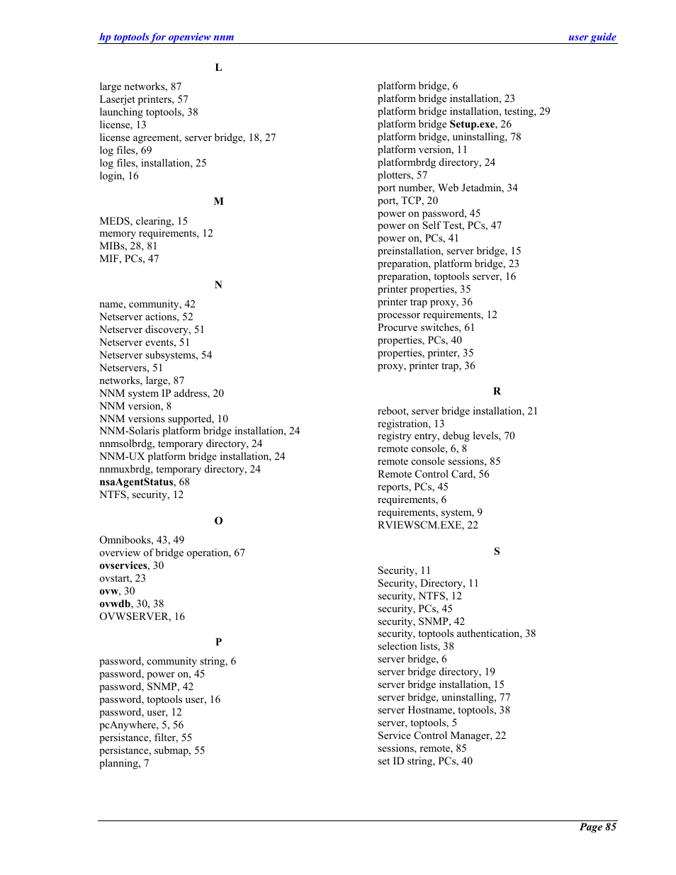 HP zl User Manual | Page 85 / 86