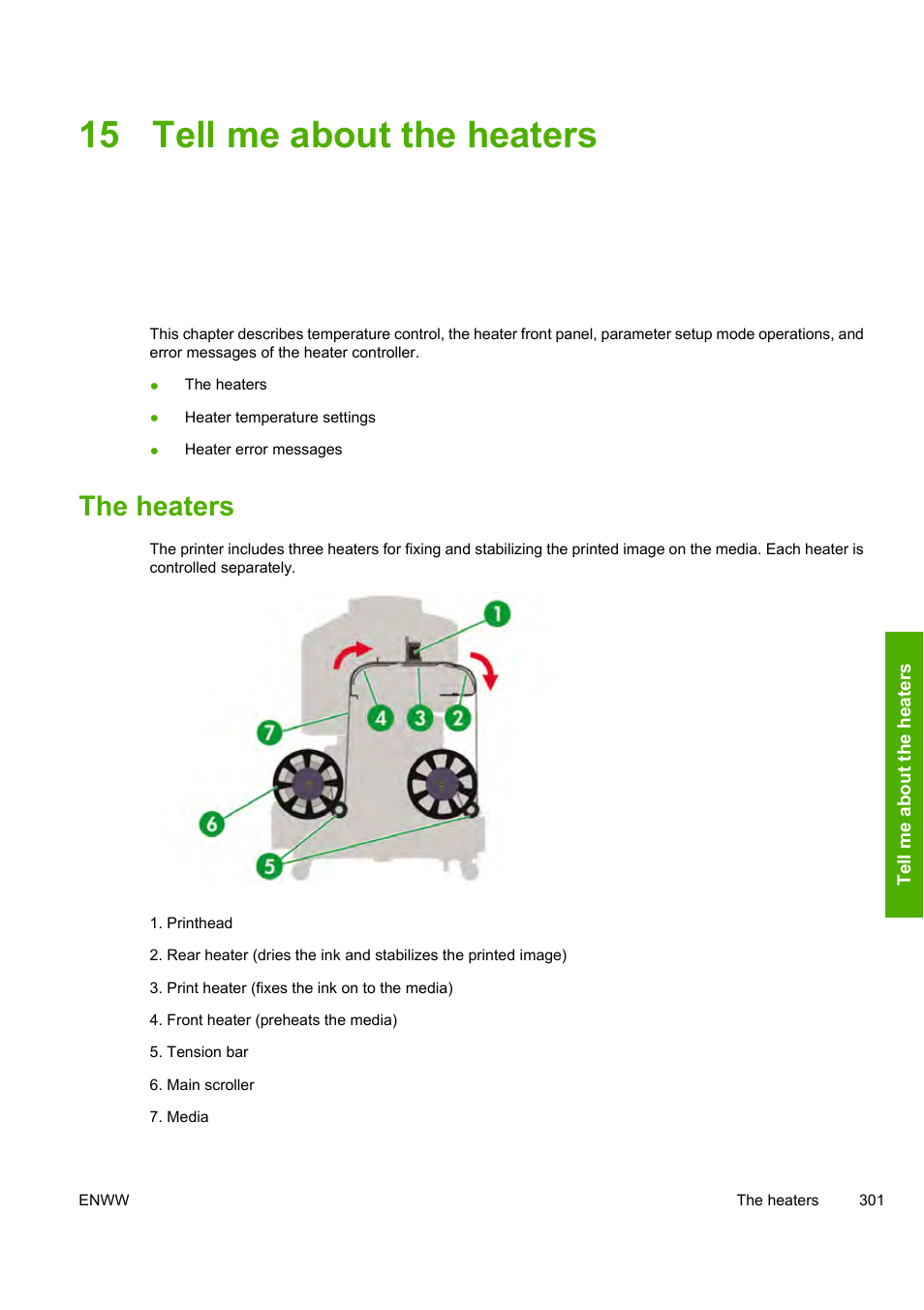 15 tell me about the heaters, The heaters | HP 10000s User Manual | Page 311 / 330