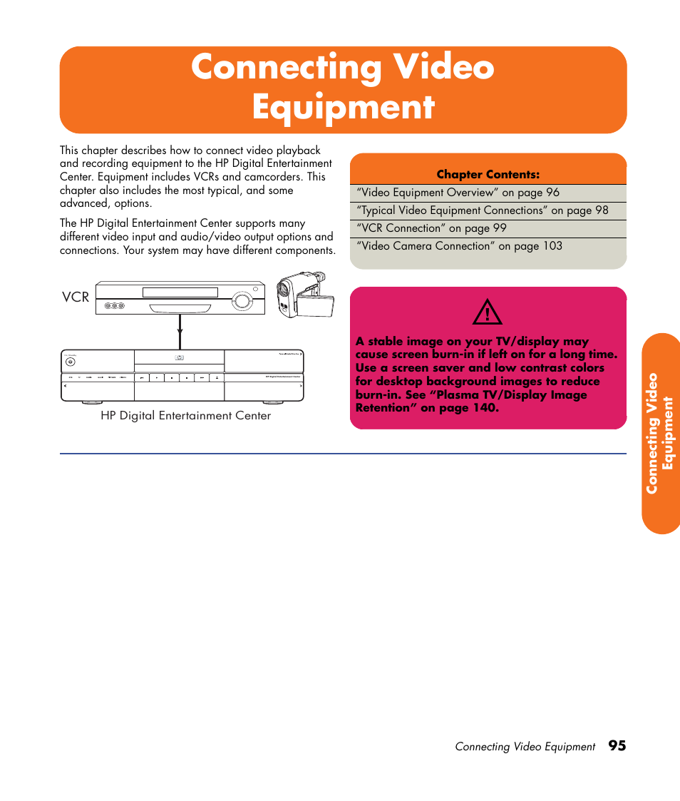 Connecting video equipment | HP 2000491 User Manual | Page 101 / 180