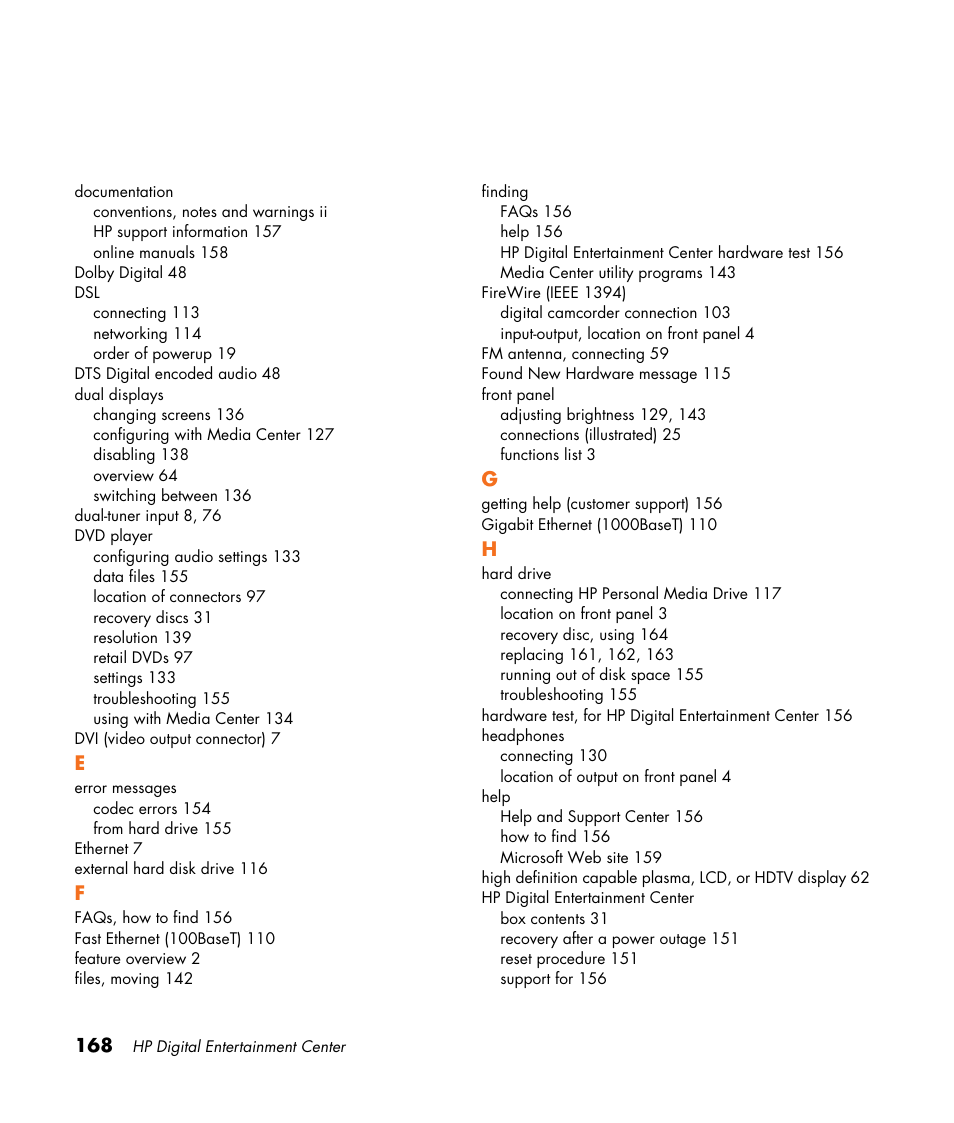 HP 2000491 User Manual | Page 174 / 180