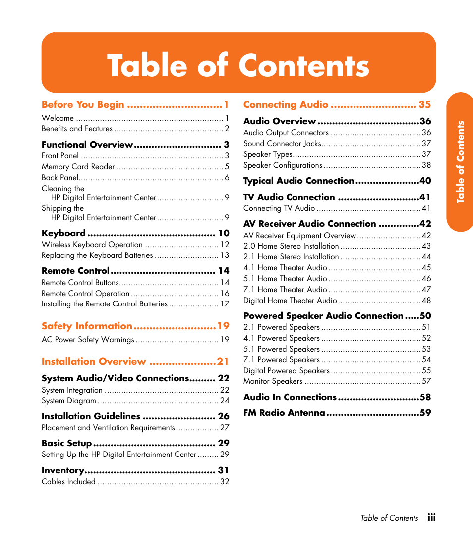 HP 2000491 User Manual | Page 3 / 180