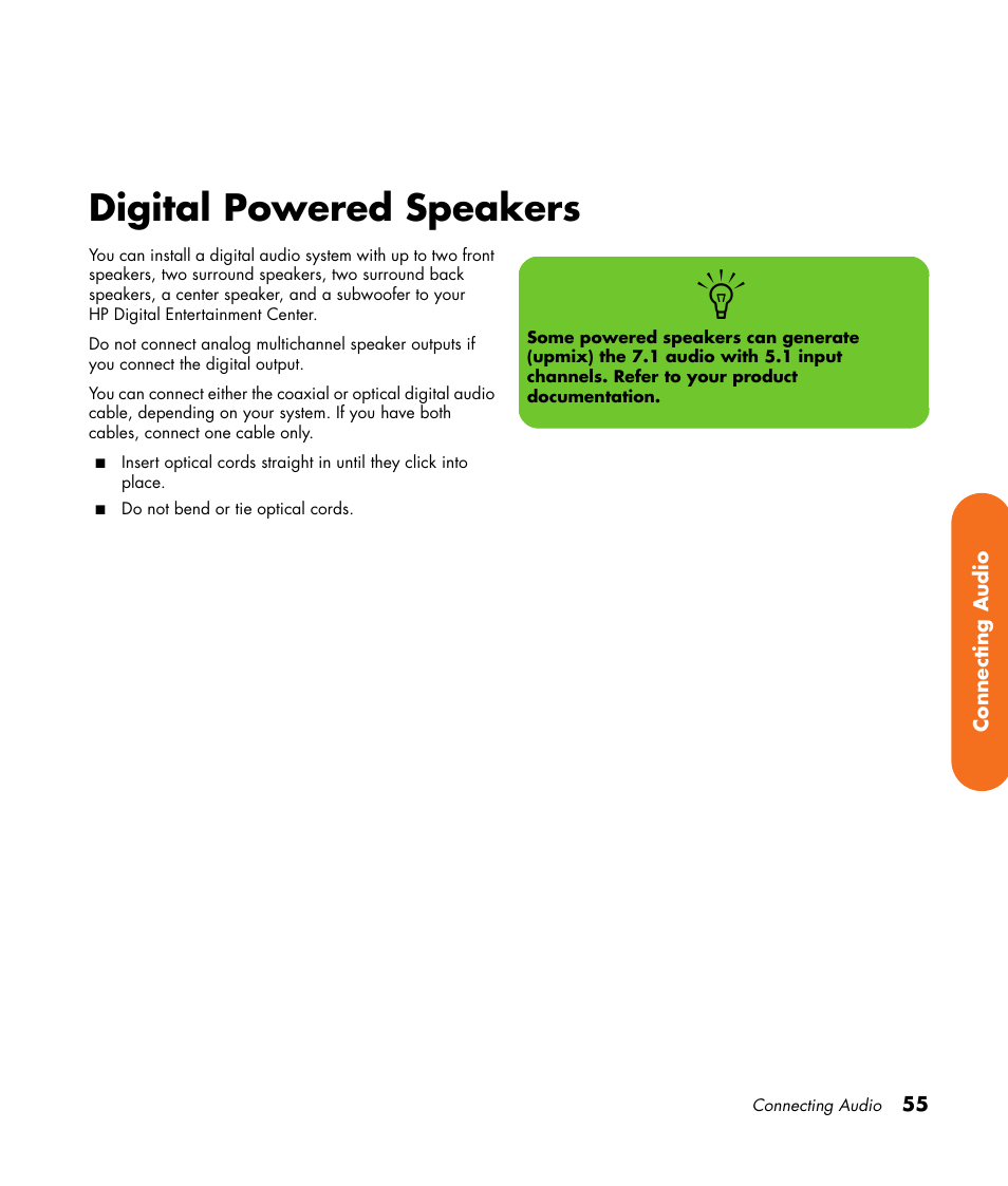 Digital powered speakers | HP 2000491 User Manual | Page 61 / 180