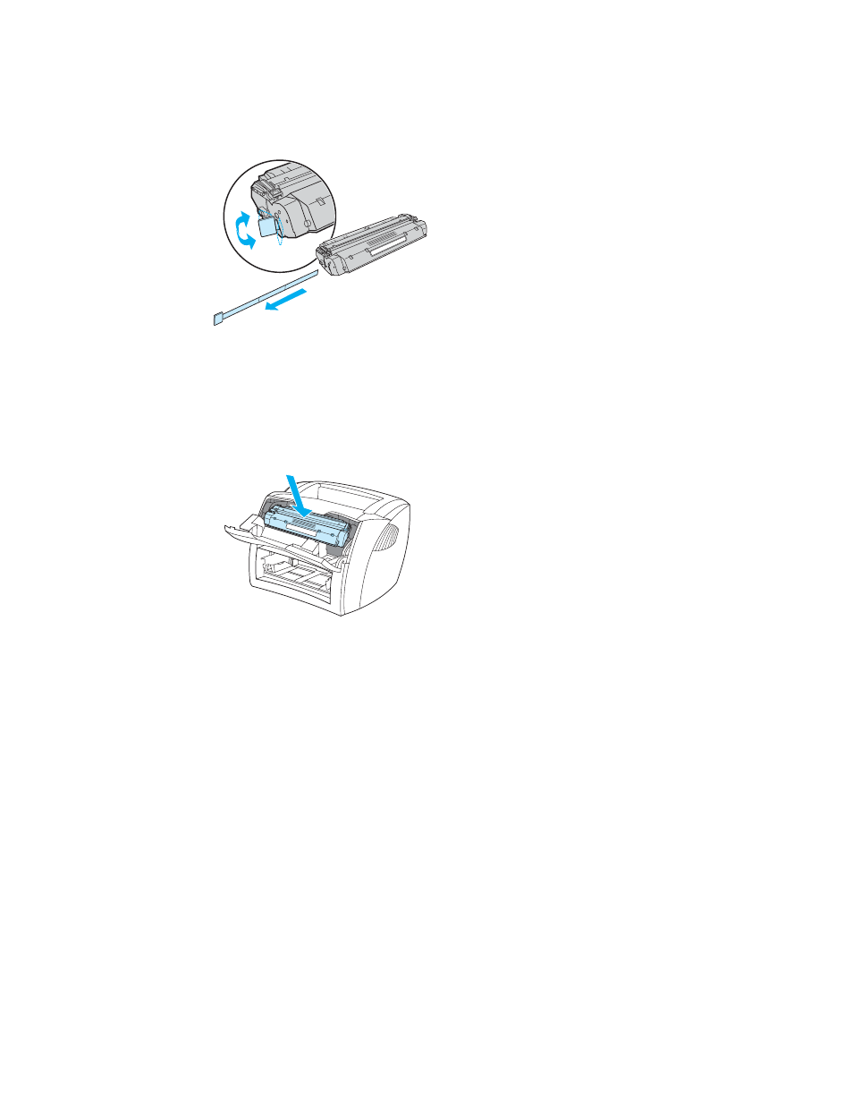 Prepare the print cartridge, Install the print cartridge | HP 1005 Series User Manual | Page 13 / 96