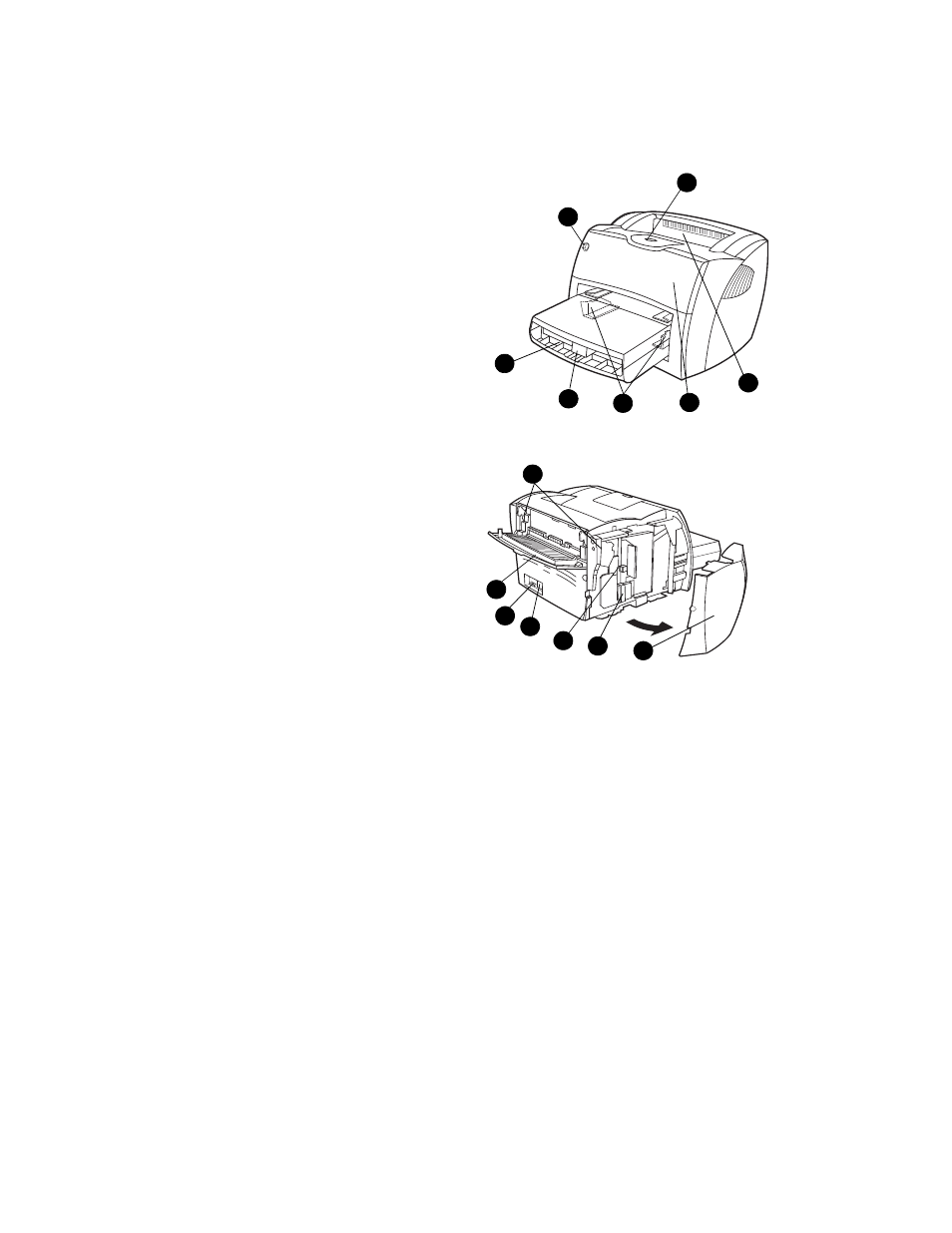 Identifying the printer’s components | HP 1005 Series User Manual | Page 18 / 96