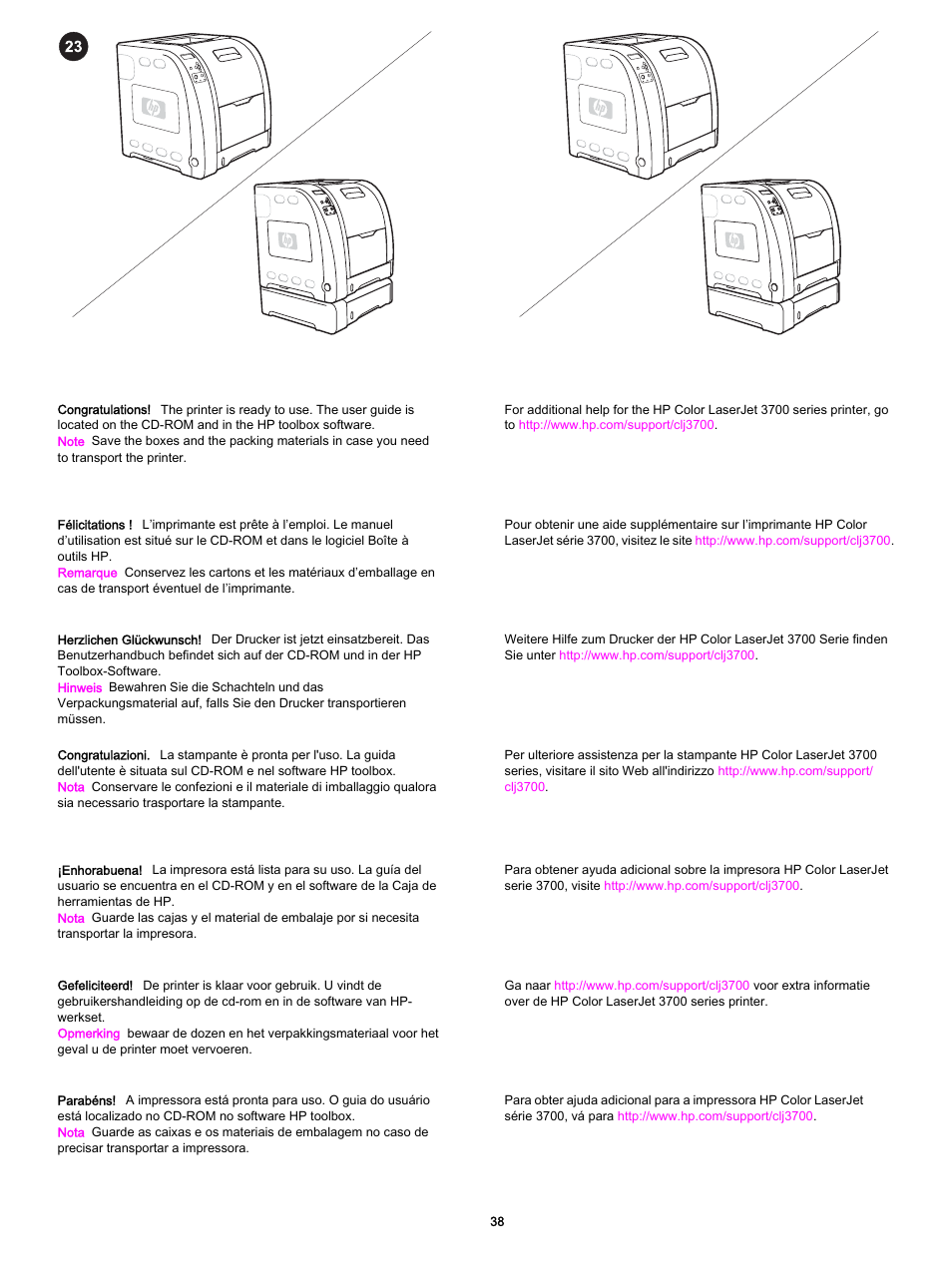 HP 3700 User Manual | Page 39 / 60