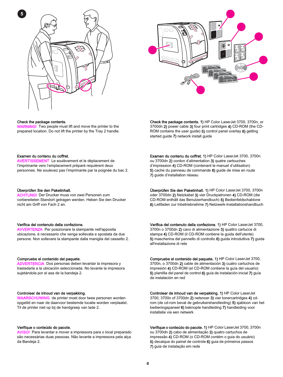 HP 3700 User Manual | Page 7 / 60