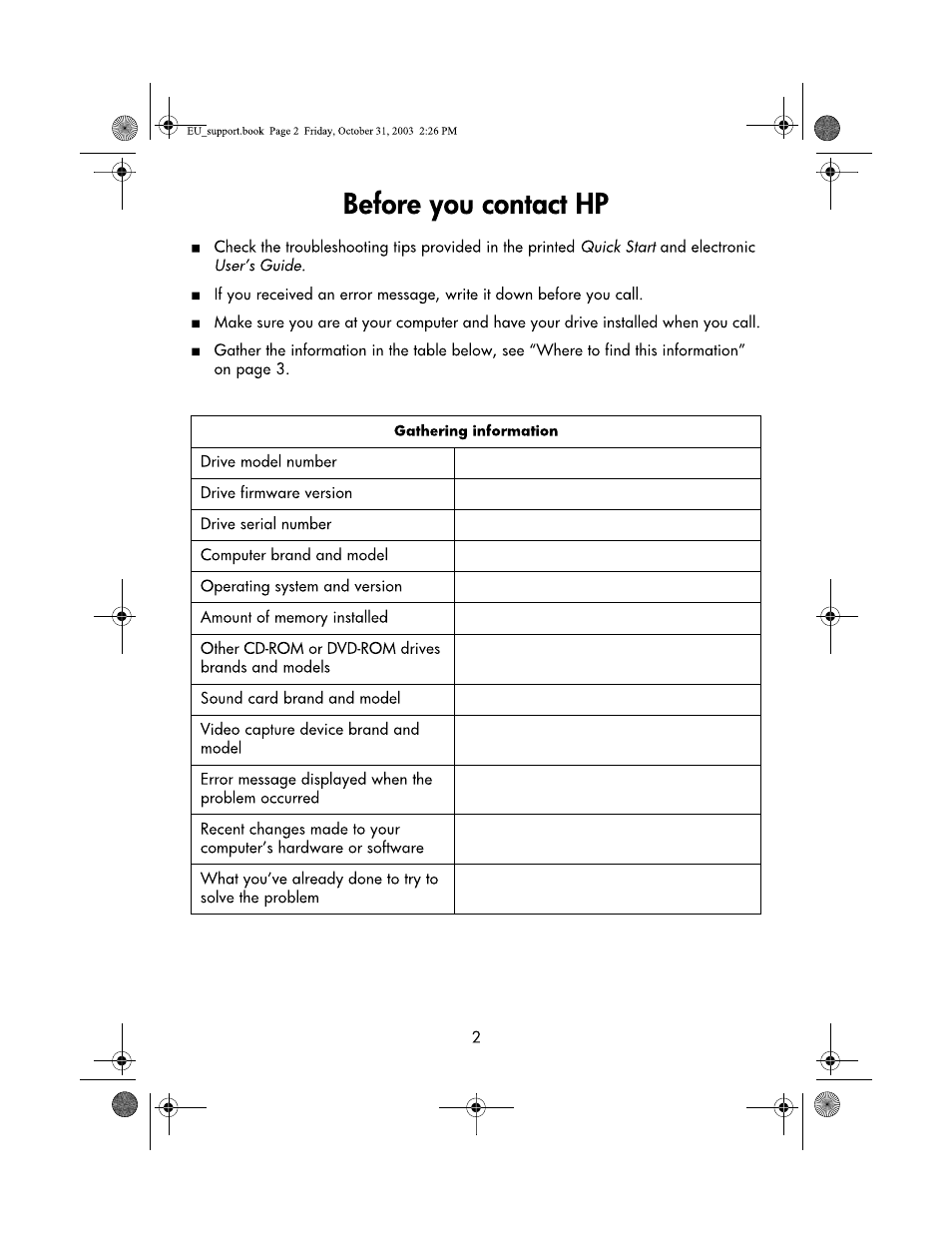 HP DVD Player User Manual | Page 4 / 9