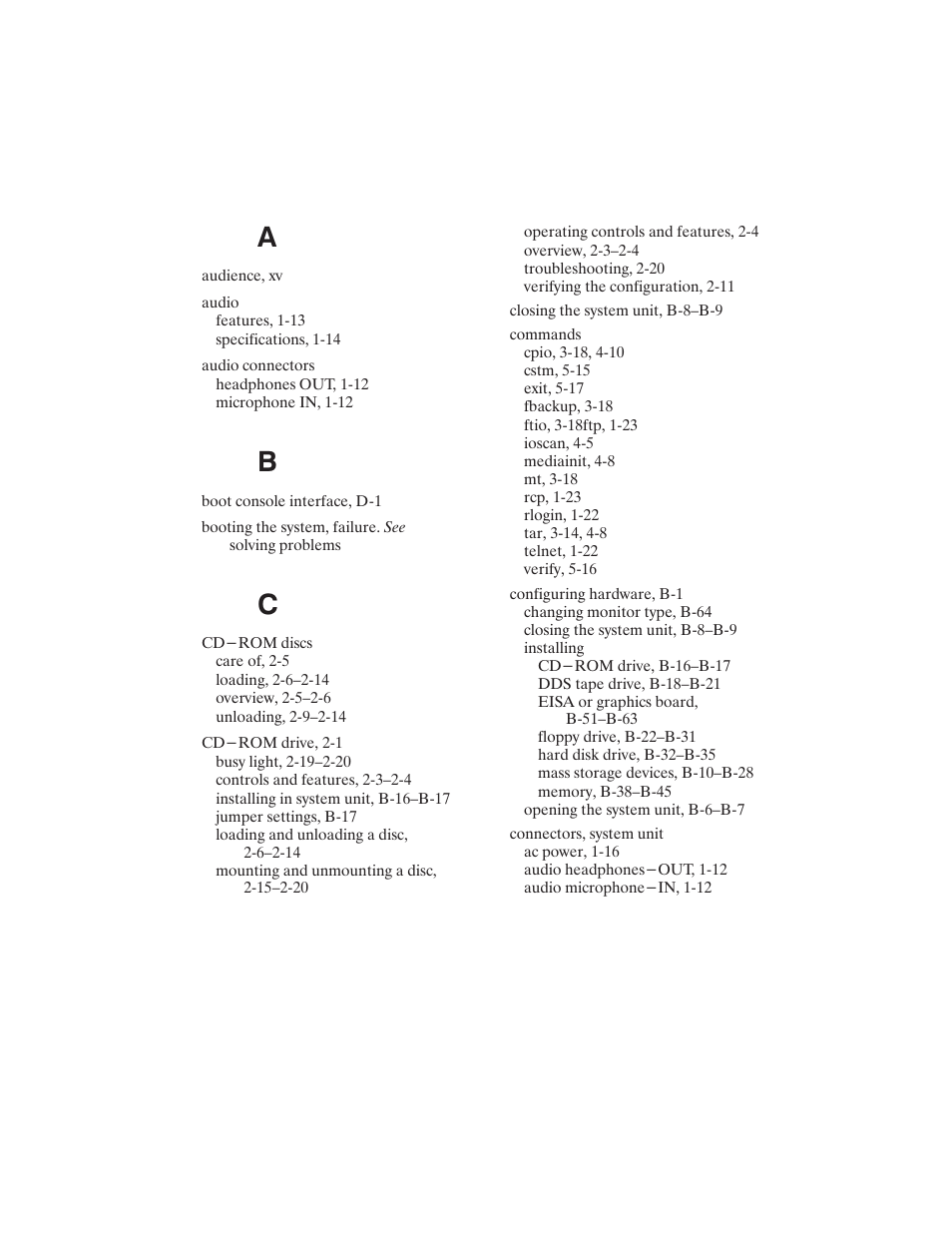 Index | HP 2240 User Manual | Page 273 / 278