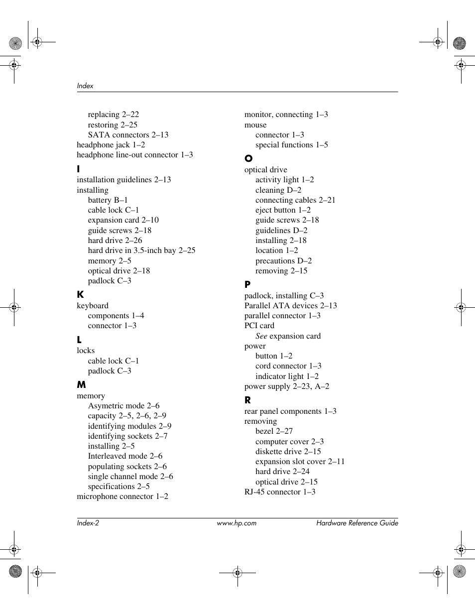 HP DC5100 User Manual | Page 56 / 58