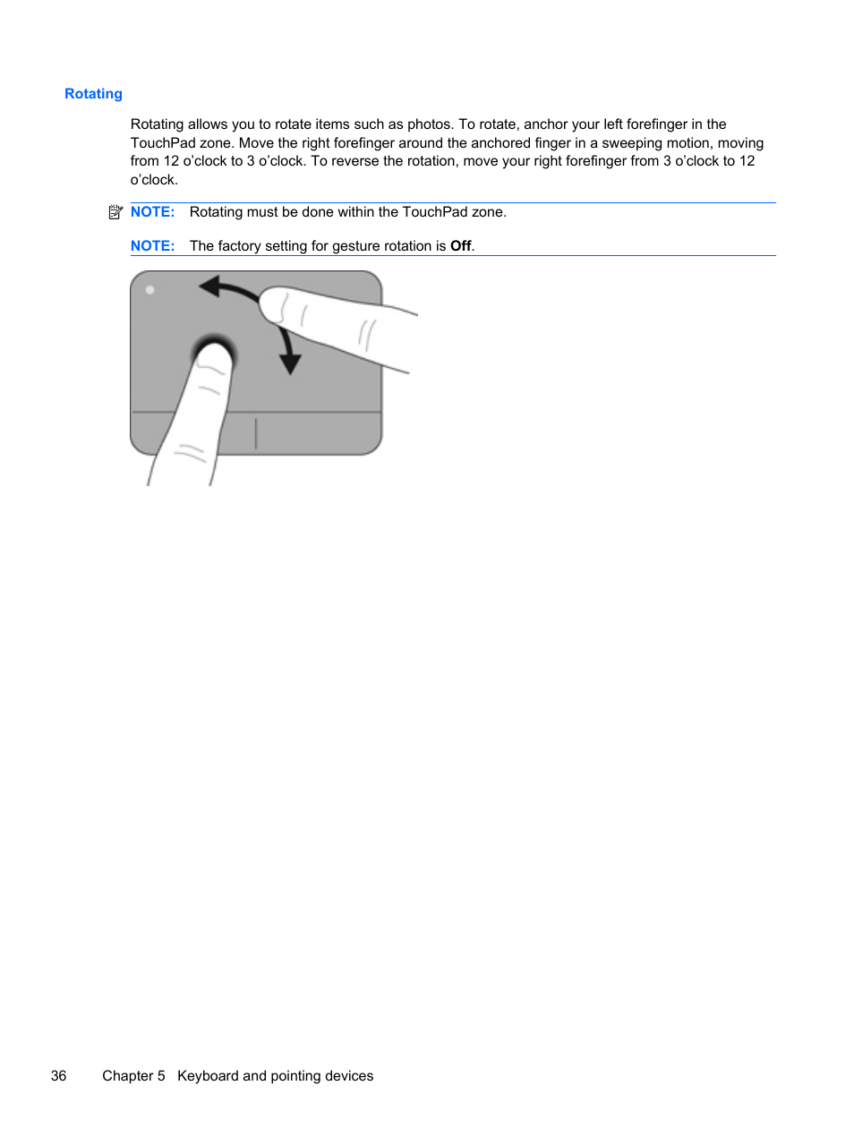 Rotating | HP 210 User Manual | Page 44 / 67