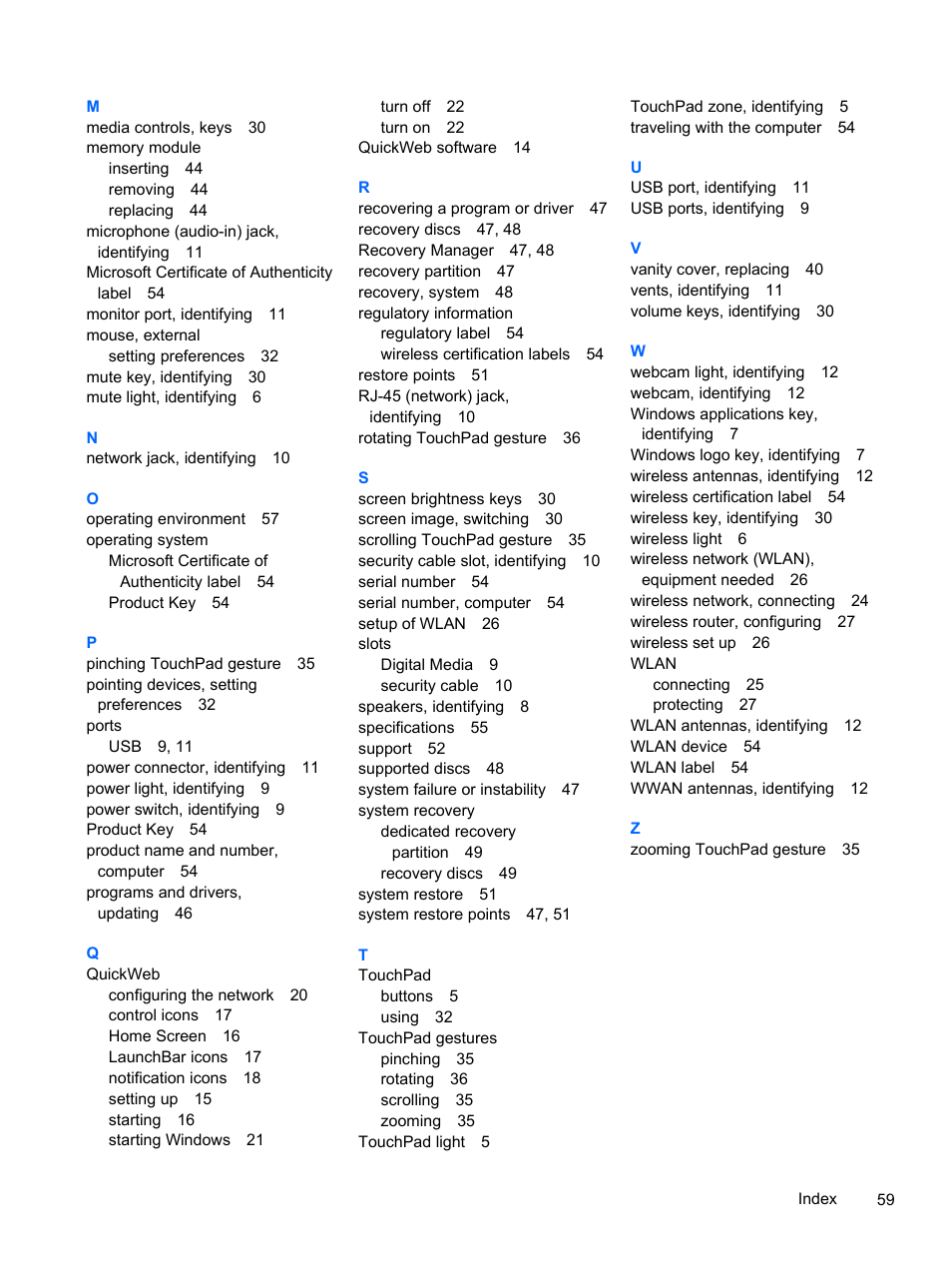HP 210 User Manual | Page 67 / 67