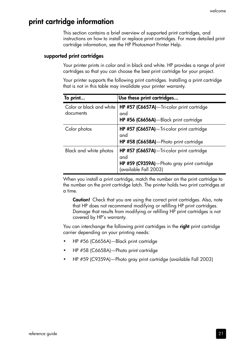 Print cartridge information | HP 7700 User Manual | Page 11 / 32